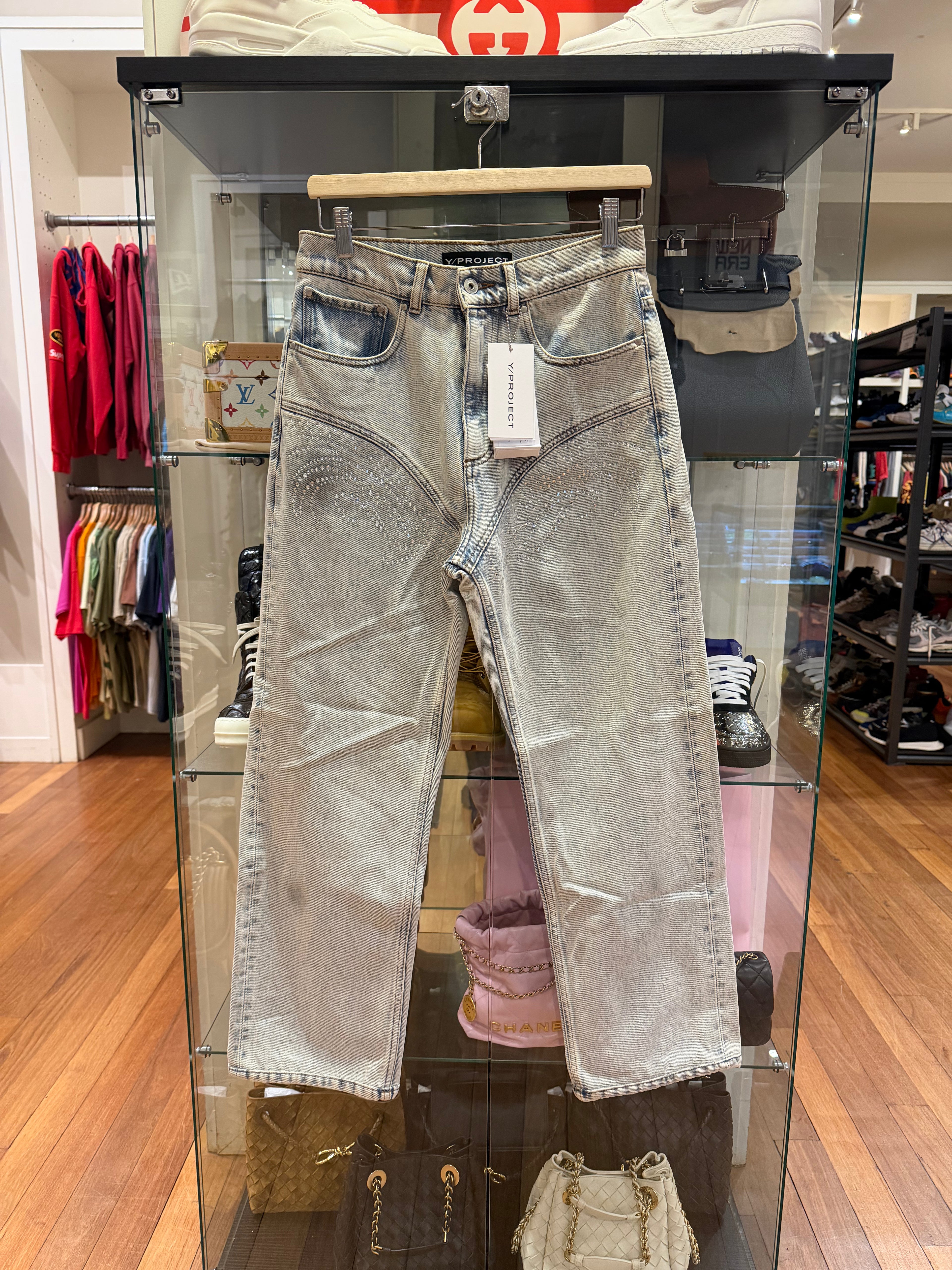 Y/Project SSENSE Excl. Ice
Blue Crystal Denim Jeans