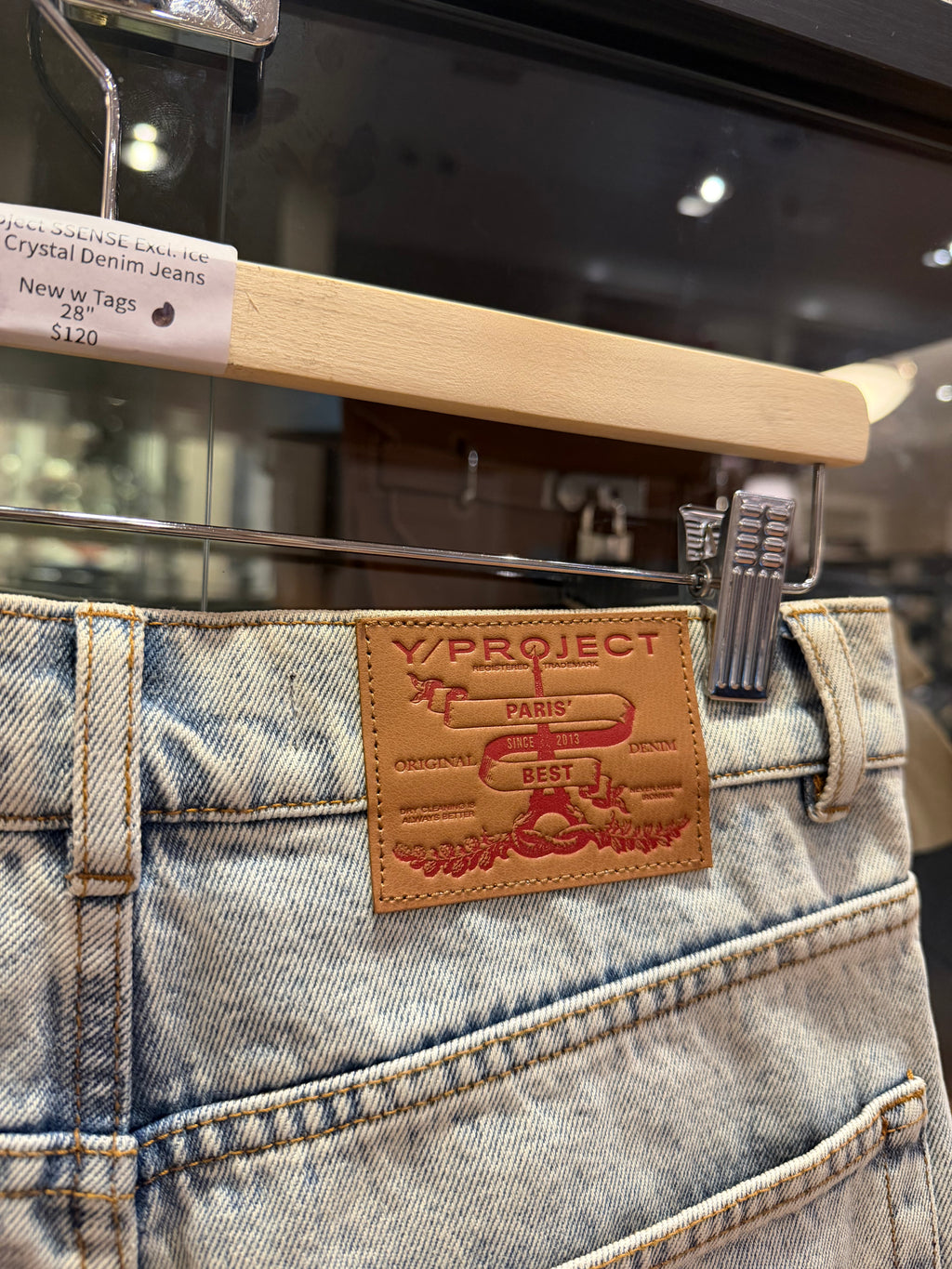 Y/Project SSENSE Excl. Ice
Blue Crystal Denim Jeans