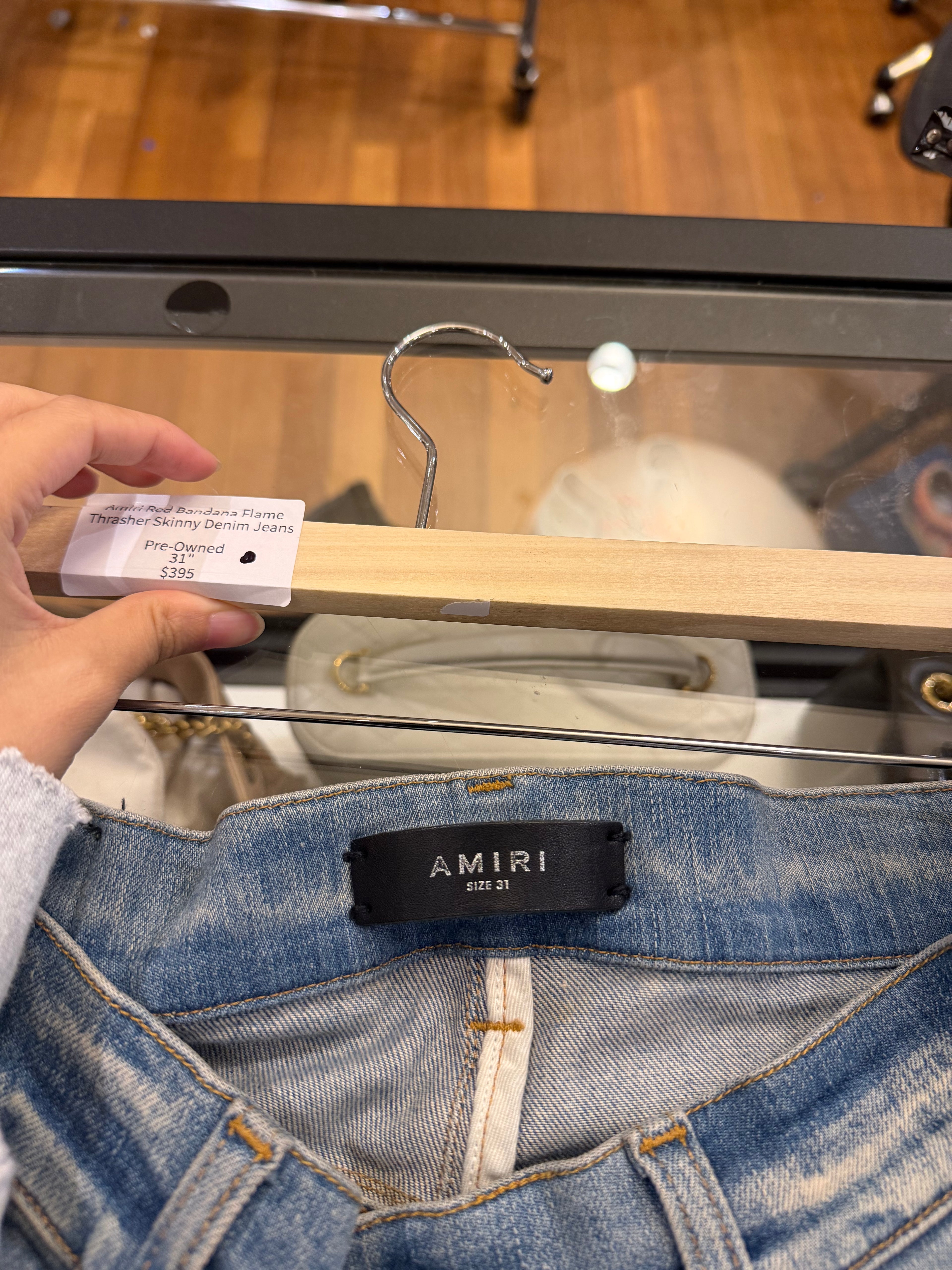 Amiri Red Bandana Flame
Thrasher Skinny Denim Jeans