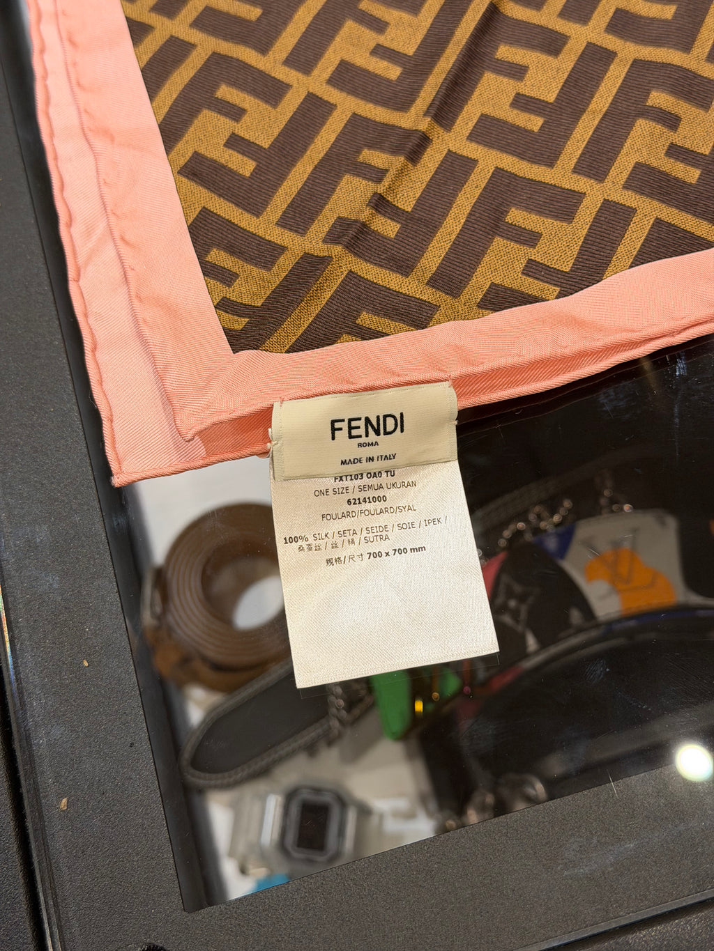 Fendi Monogram Silk Scarf