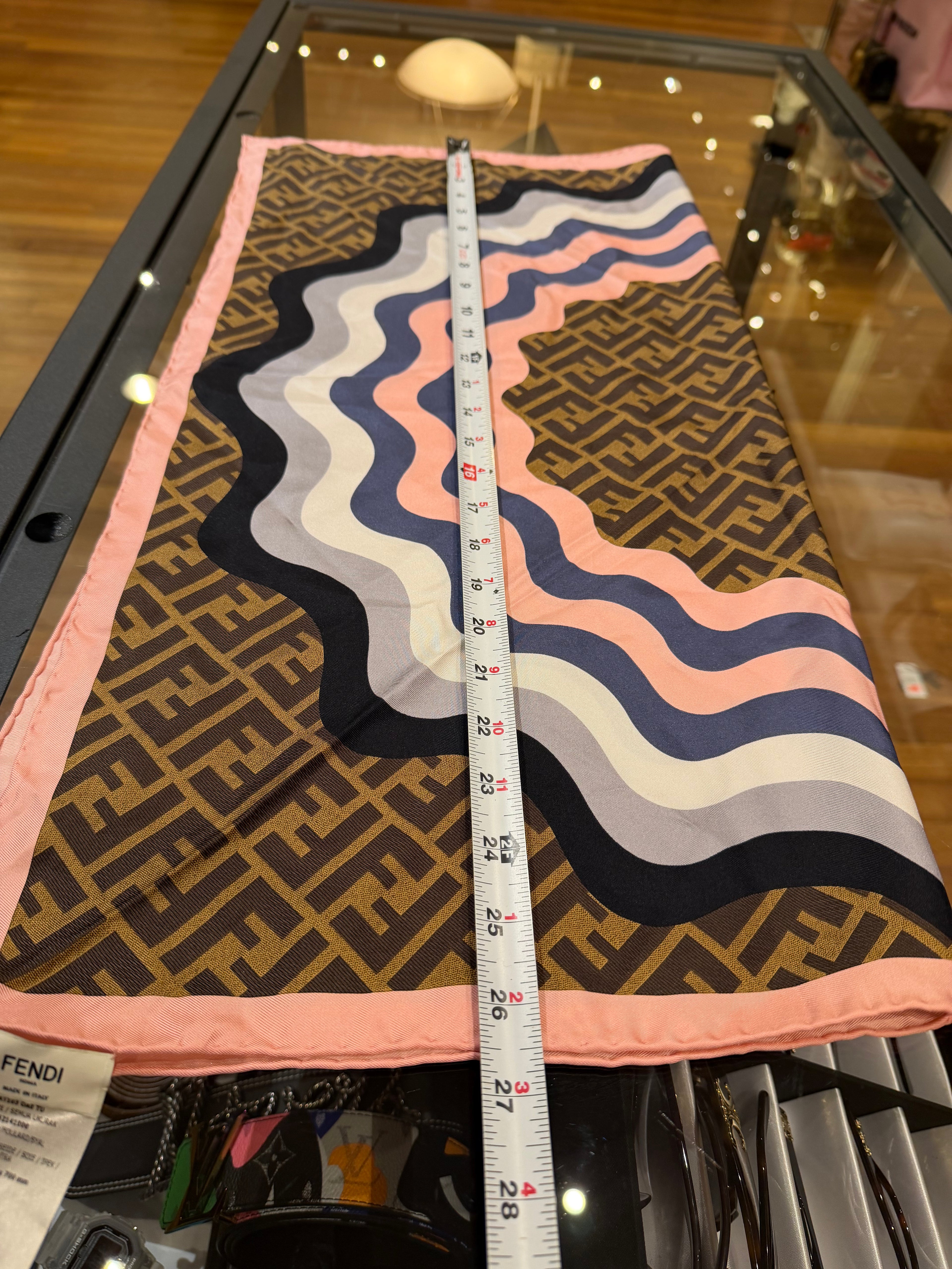 Fendi Monogram Silk Scarf