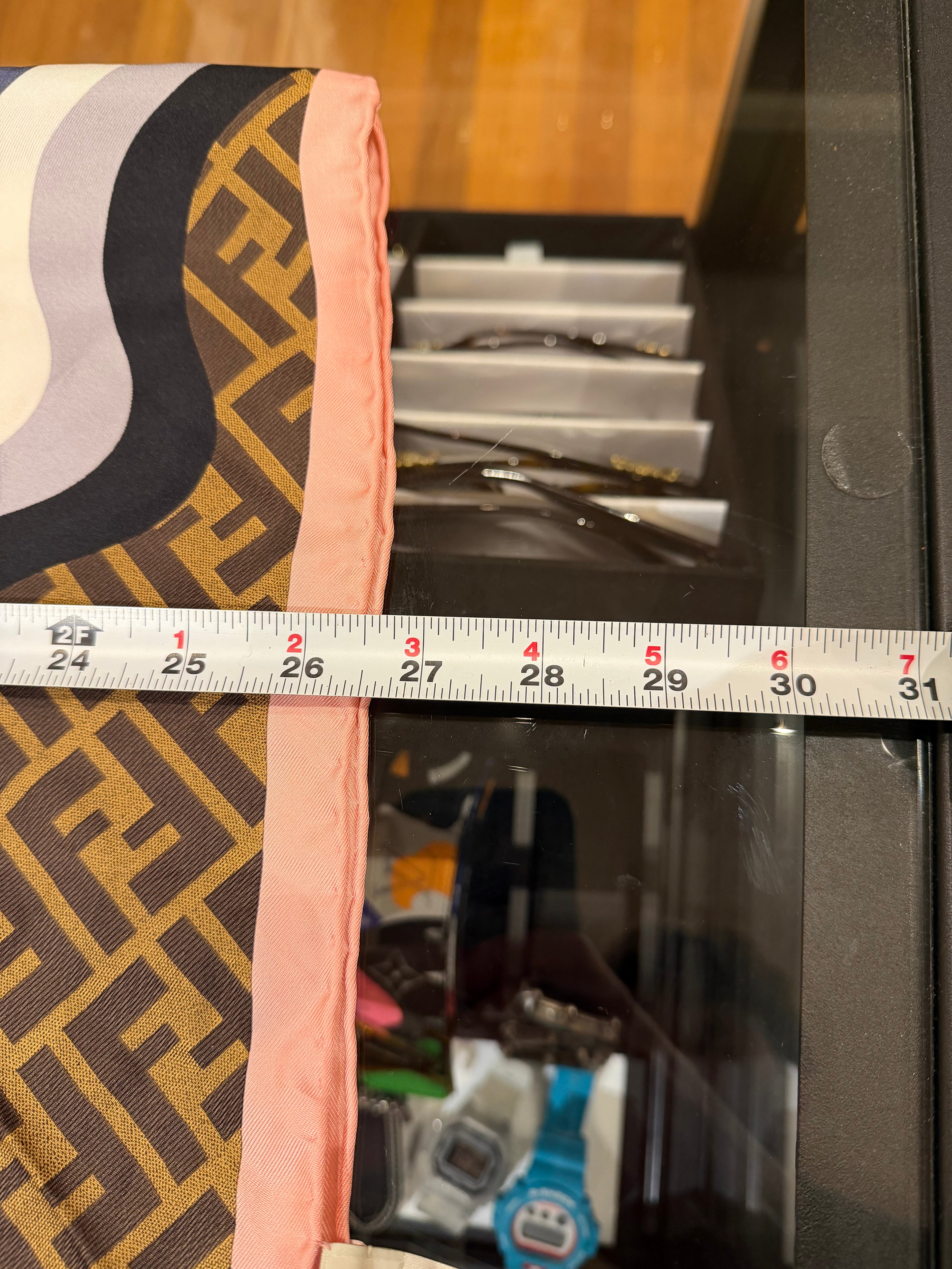 Fendi Monogram Silk Scarf