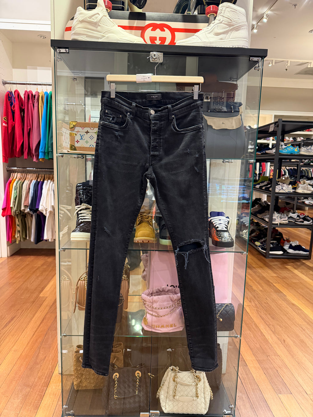 Amiri Distressed Denim Jeans
- Black