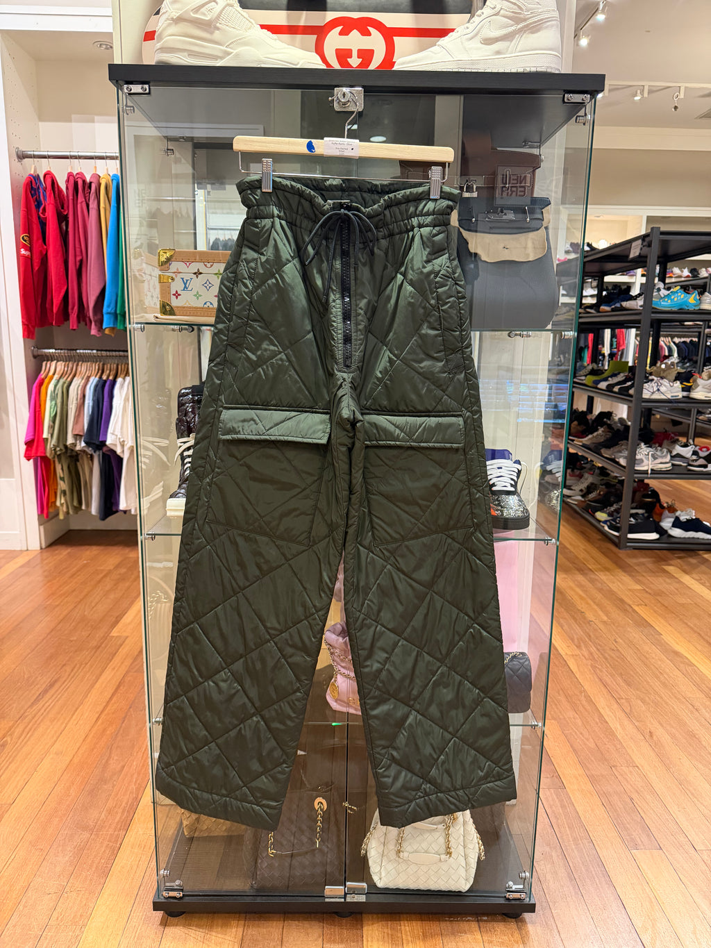 Dries Van Noten Quilted
Puffer Pants - Olive