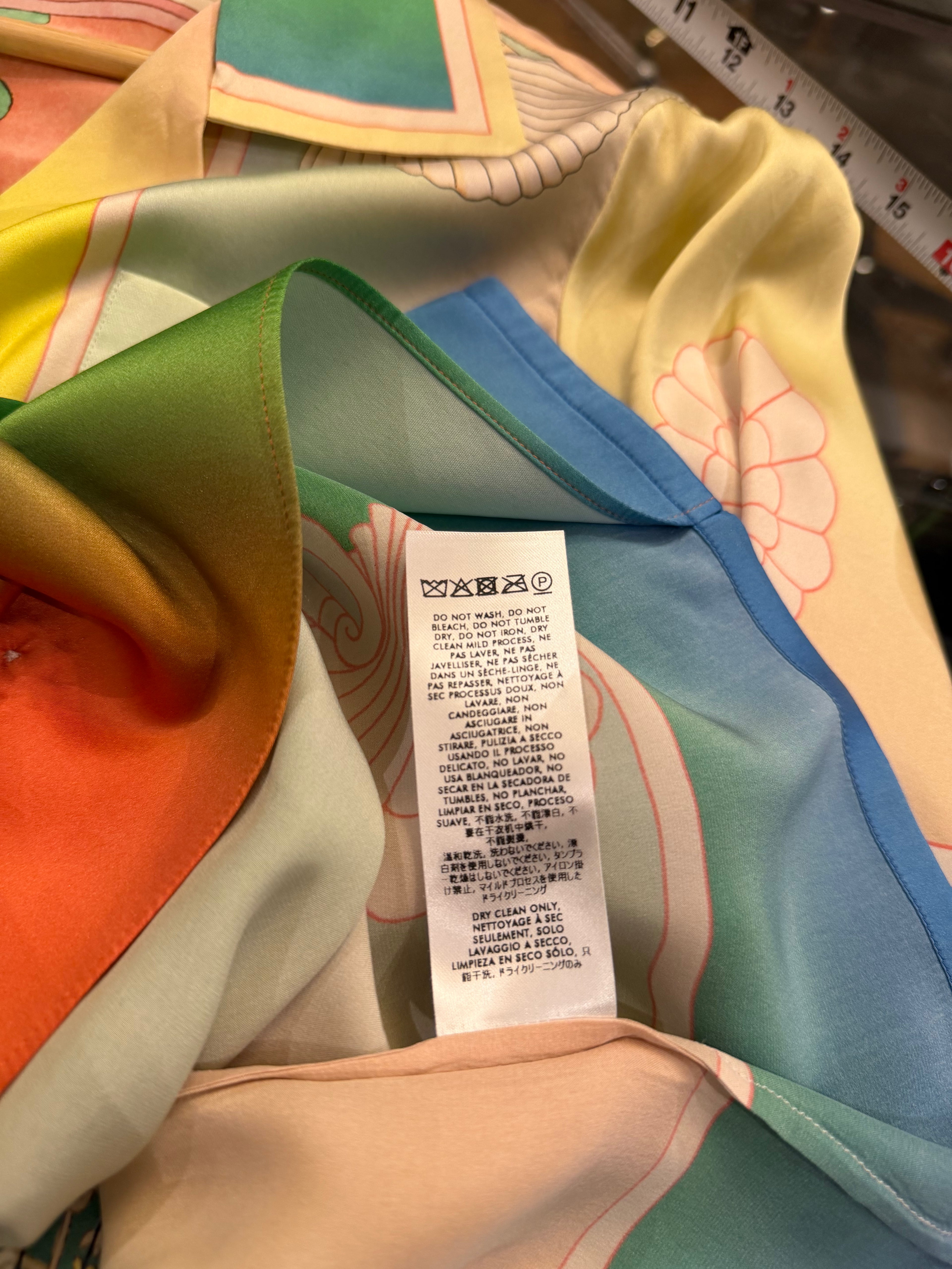 Casablanca Lucid Dreams Silk
SS Shirt - Pastel Gradient