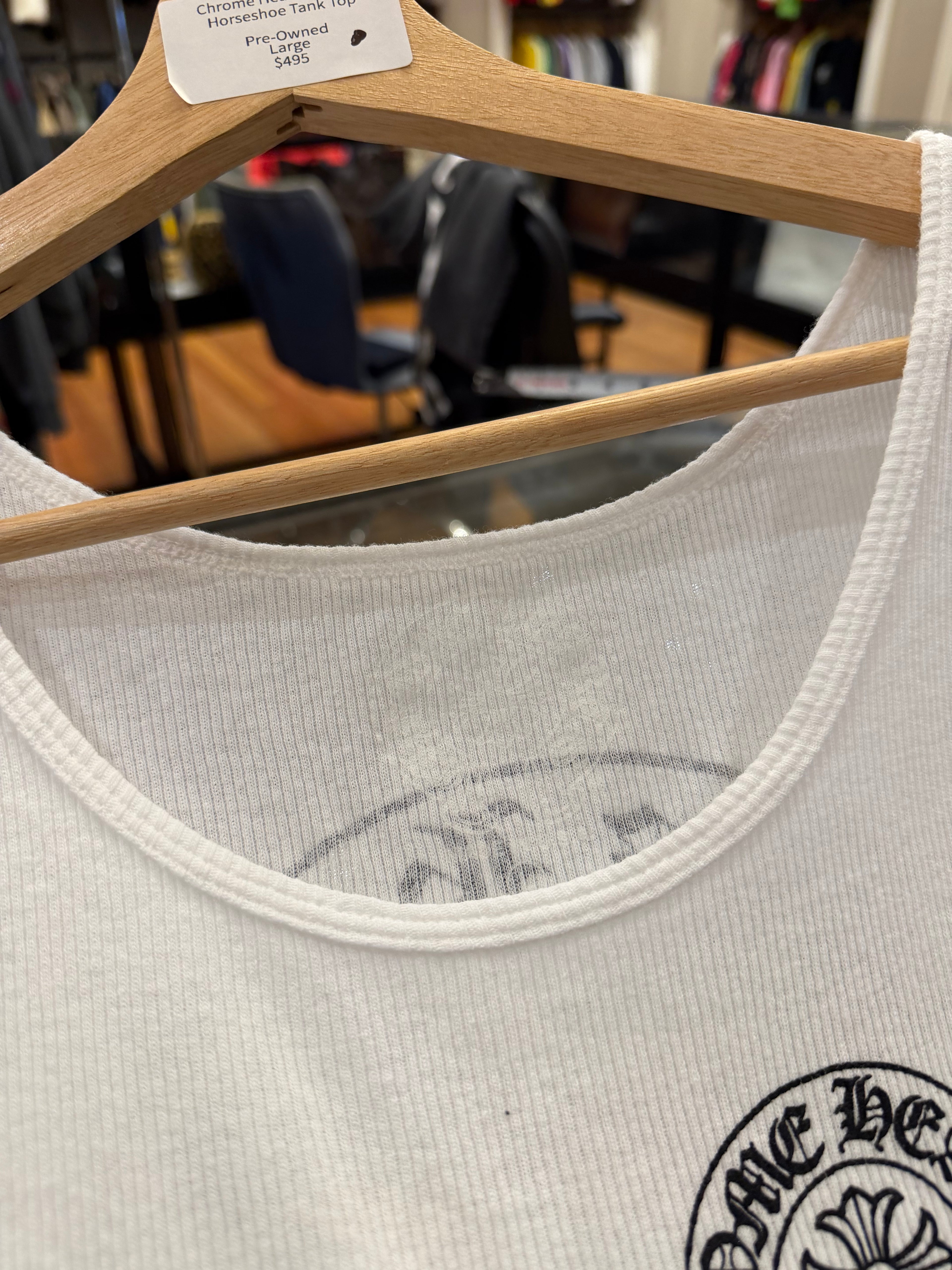 Chrome Hearts Ribbed
Horseshoe Tank Top