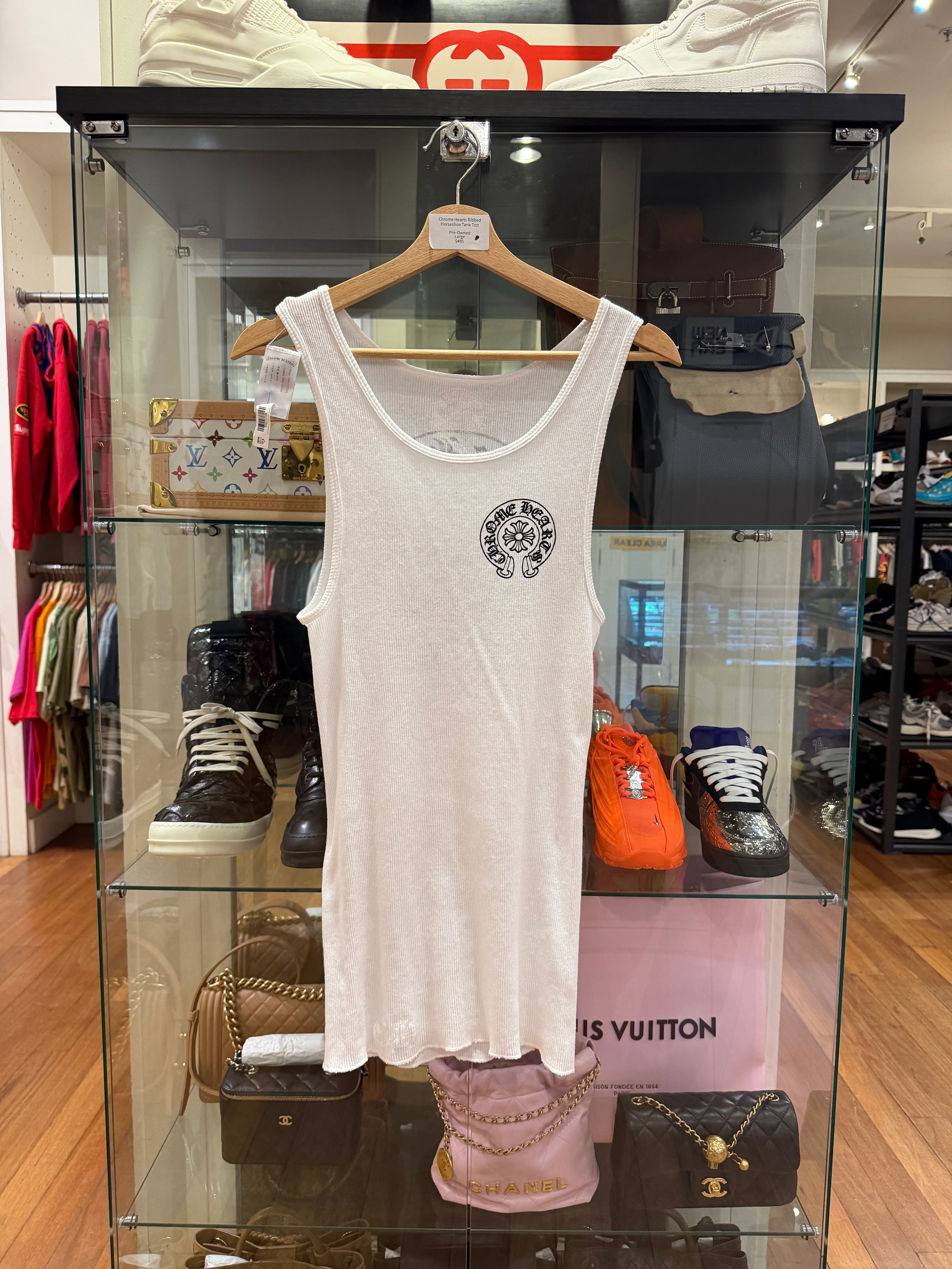 Chrome Hearts Ribbed
Horseshoe Tank Top