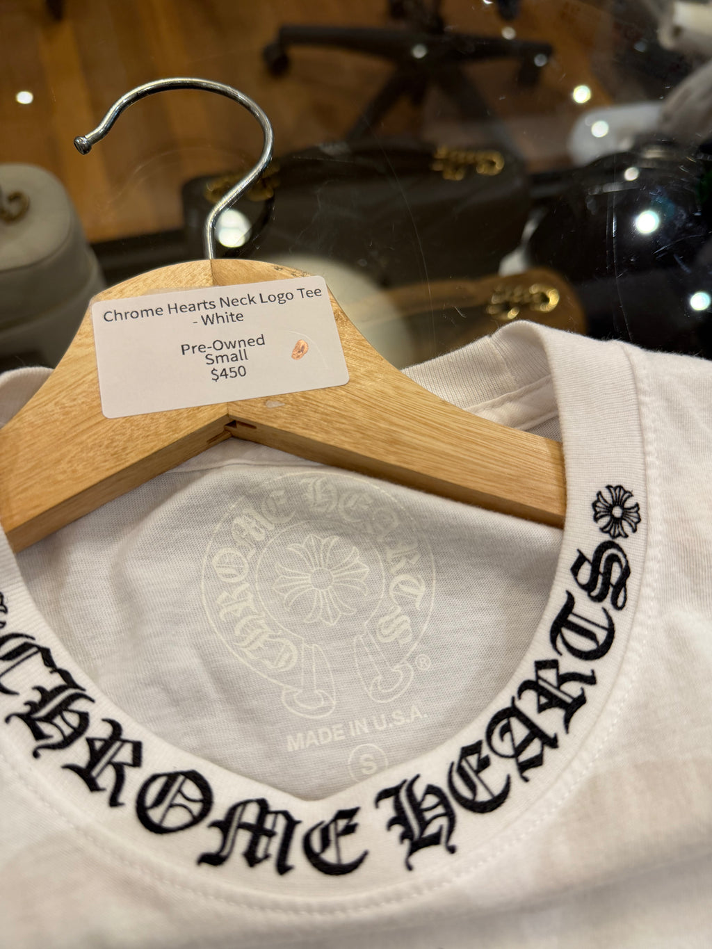 Chrome Hearts Neck Logo Tee
- White