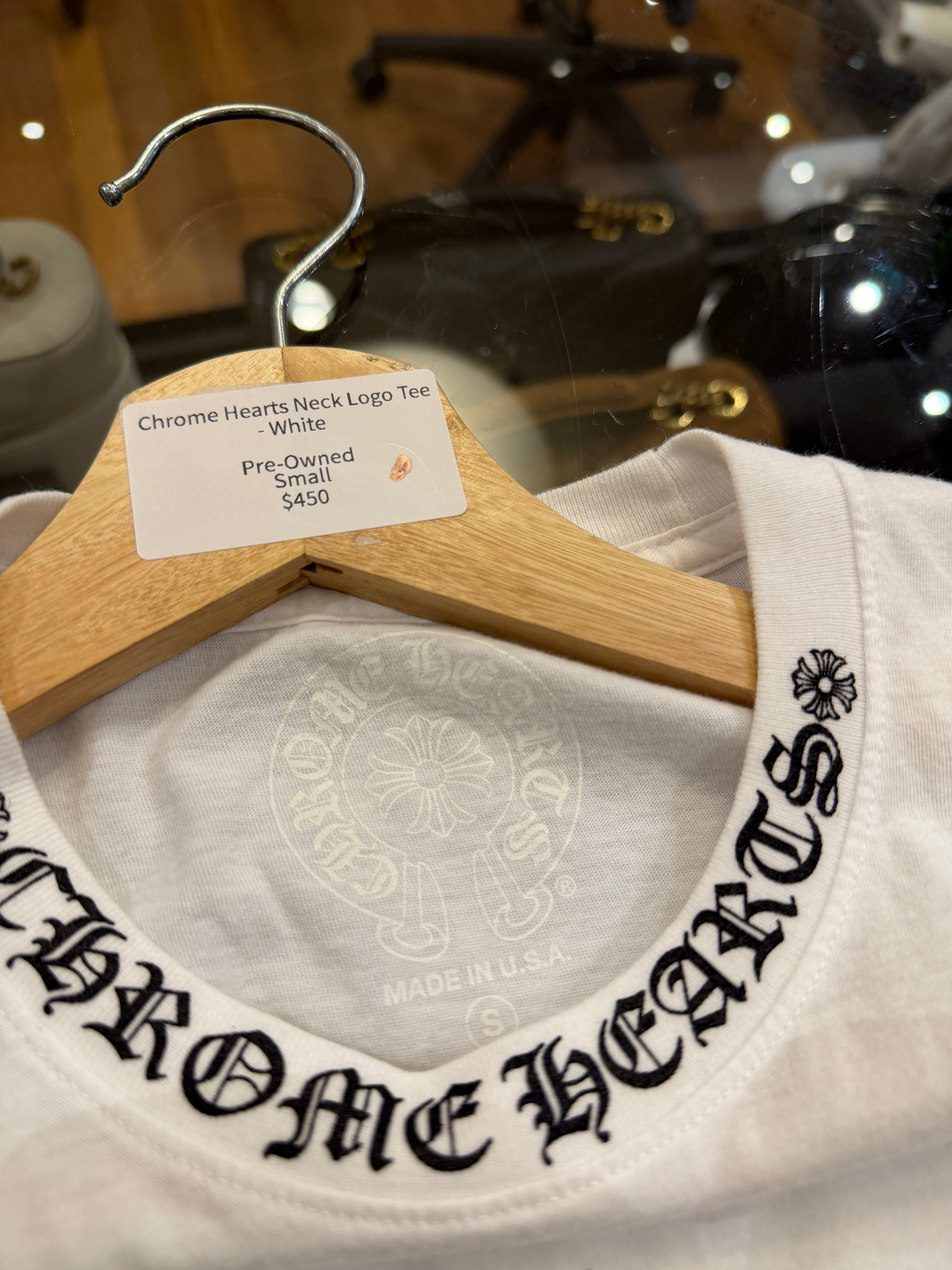 Chrome Hearts Neck Logo Tee
- White