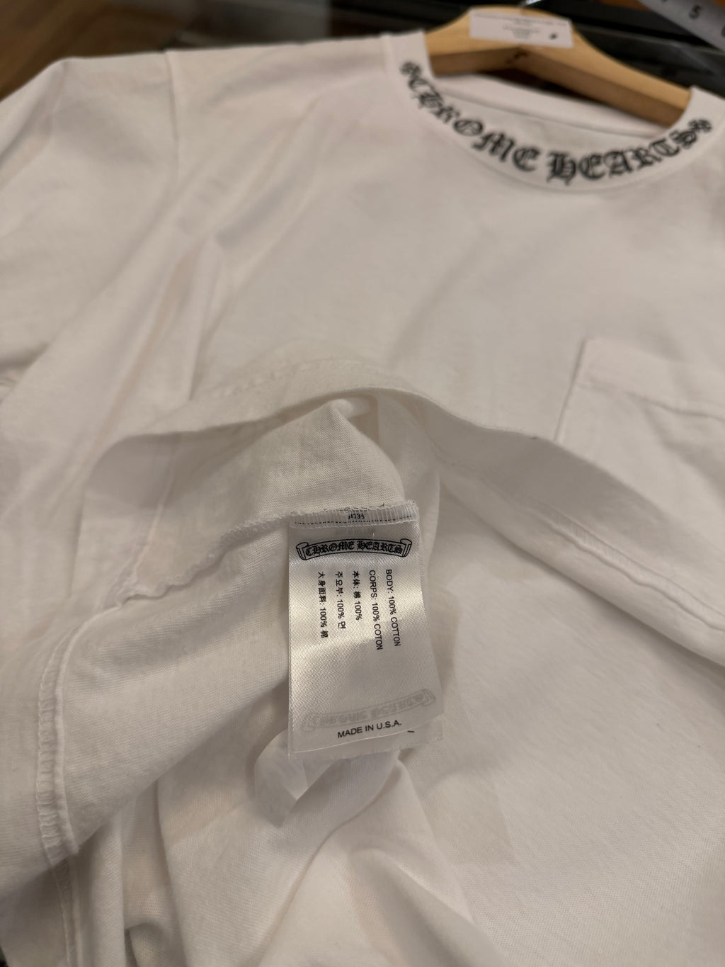 Chrome Hearts Neck Logo Tee
- White
