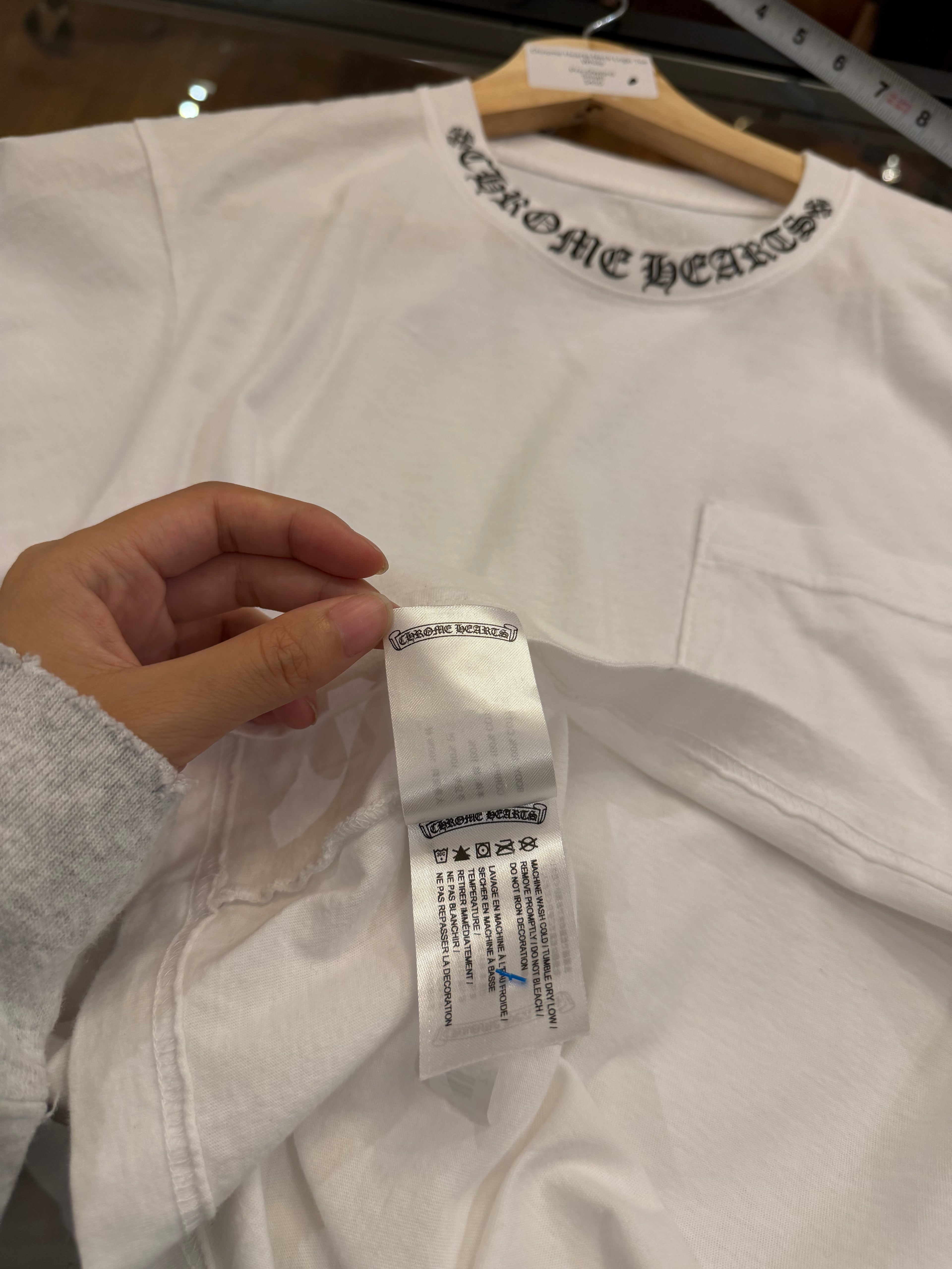 Chrome Hearts Neck Logo Tee
- White