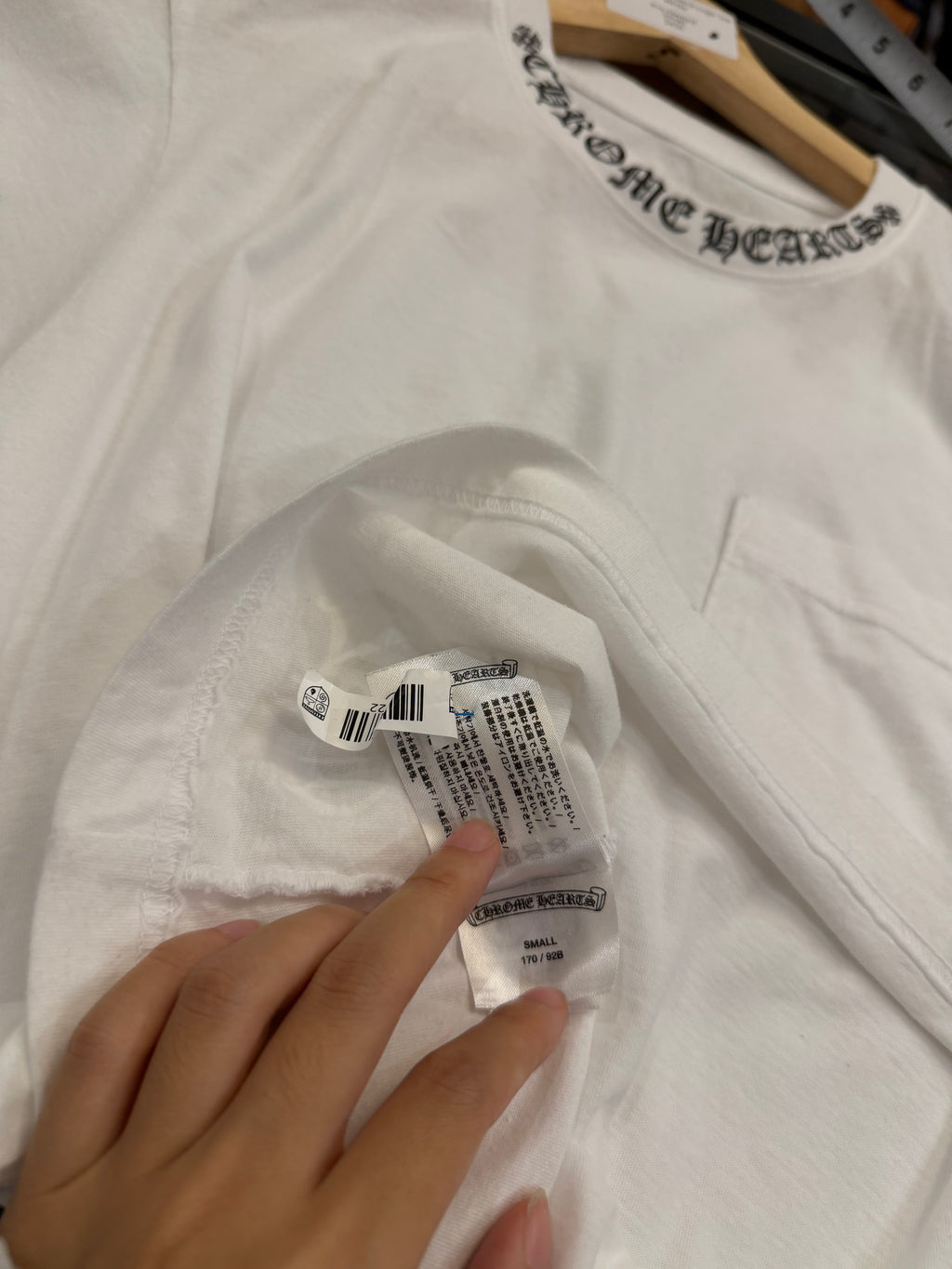 Chrome Hearts Neck Logo Tee
- White