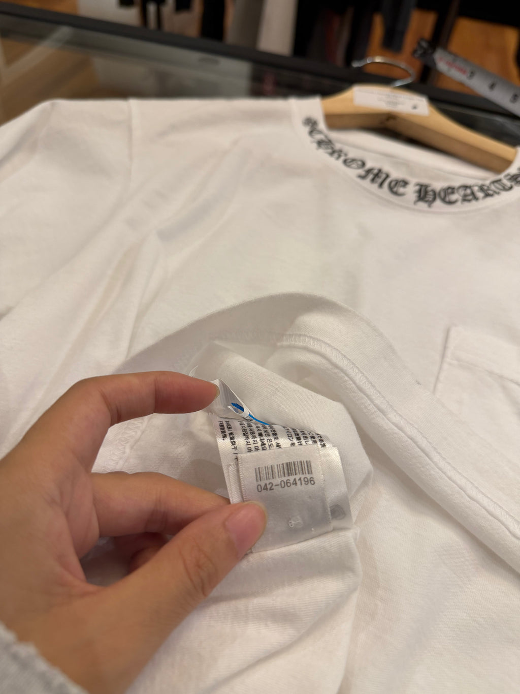 Chrome Hearts Neck Logo Tee
- White