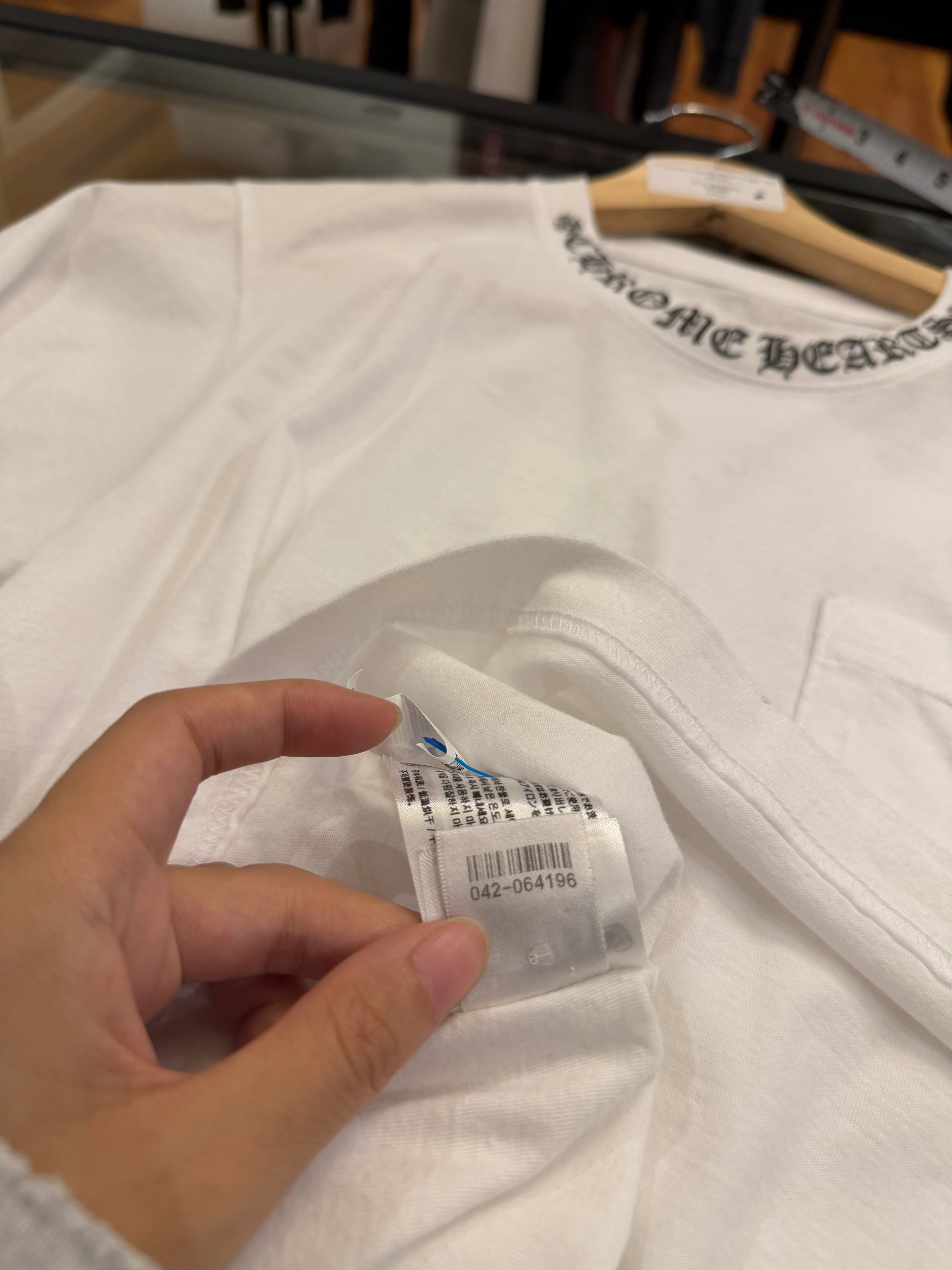 Chrome Hearts Neck Logo Tee
- White