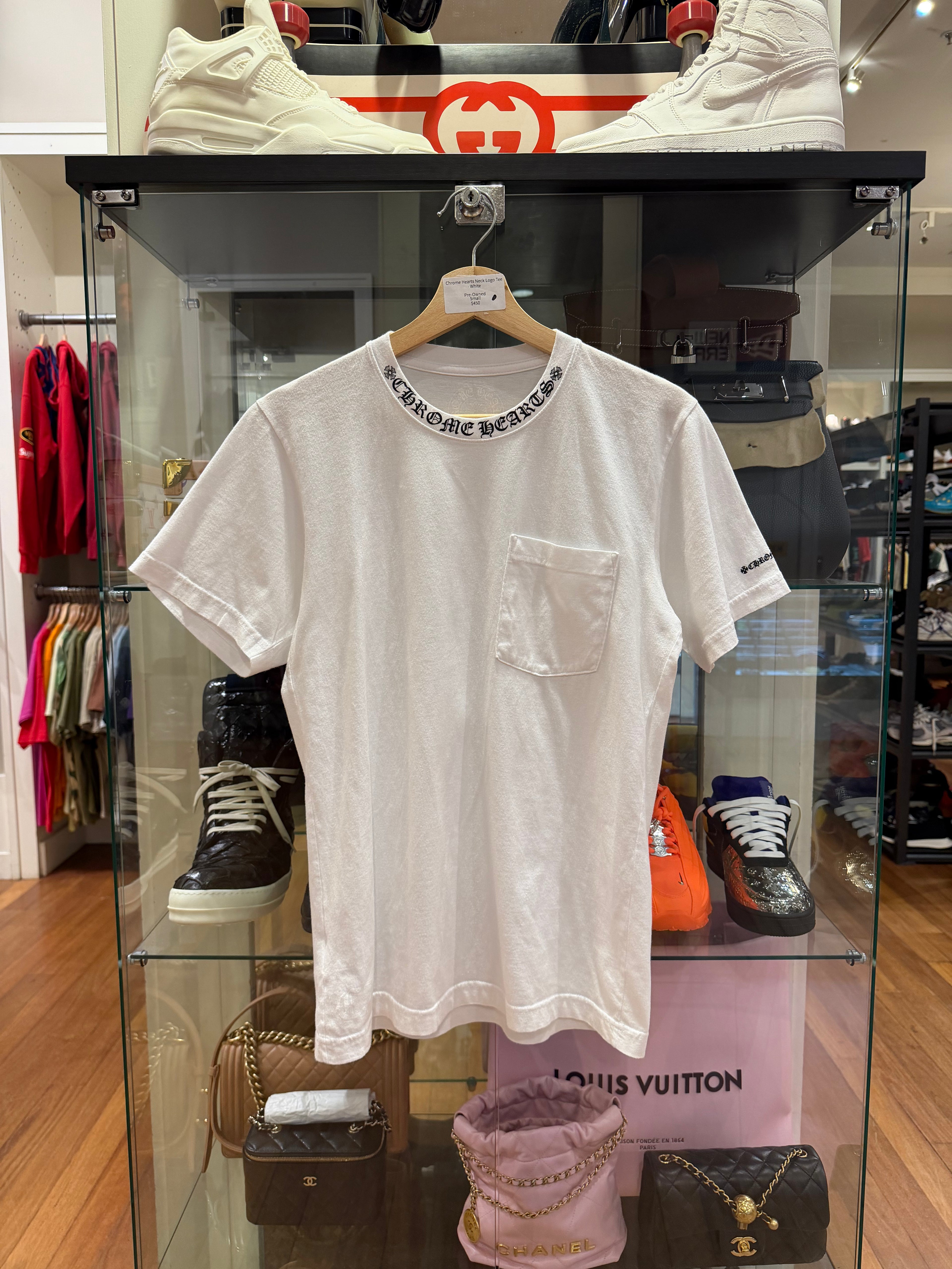 Chrome Hearts Neck Logo Tee
- White