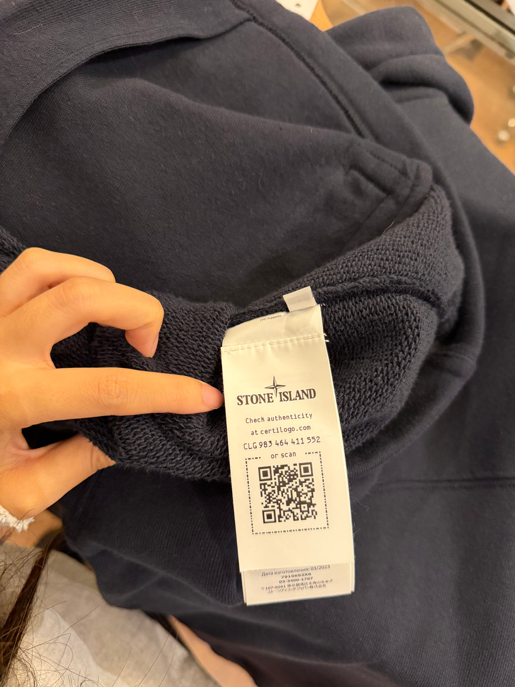 Stone Island Marina Fleece OversizedFull Zip Hoodie - Black