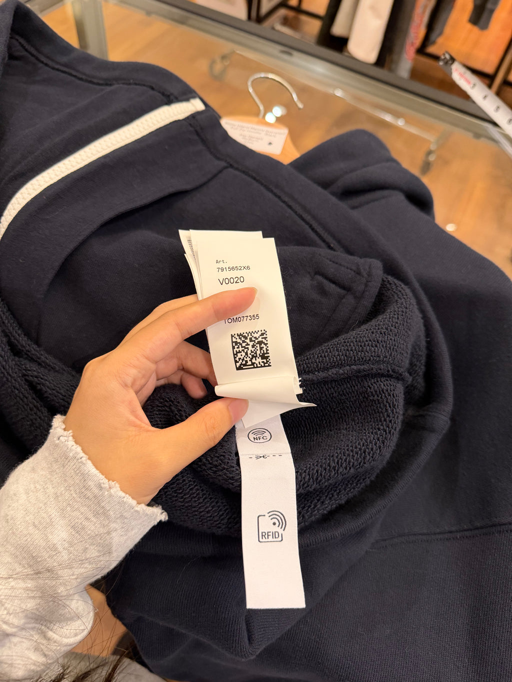 Stone Island Marina Fleece OversizedFull Zip Hoodie - Black