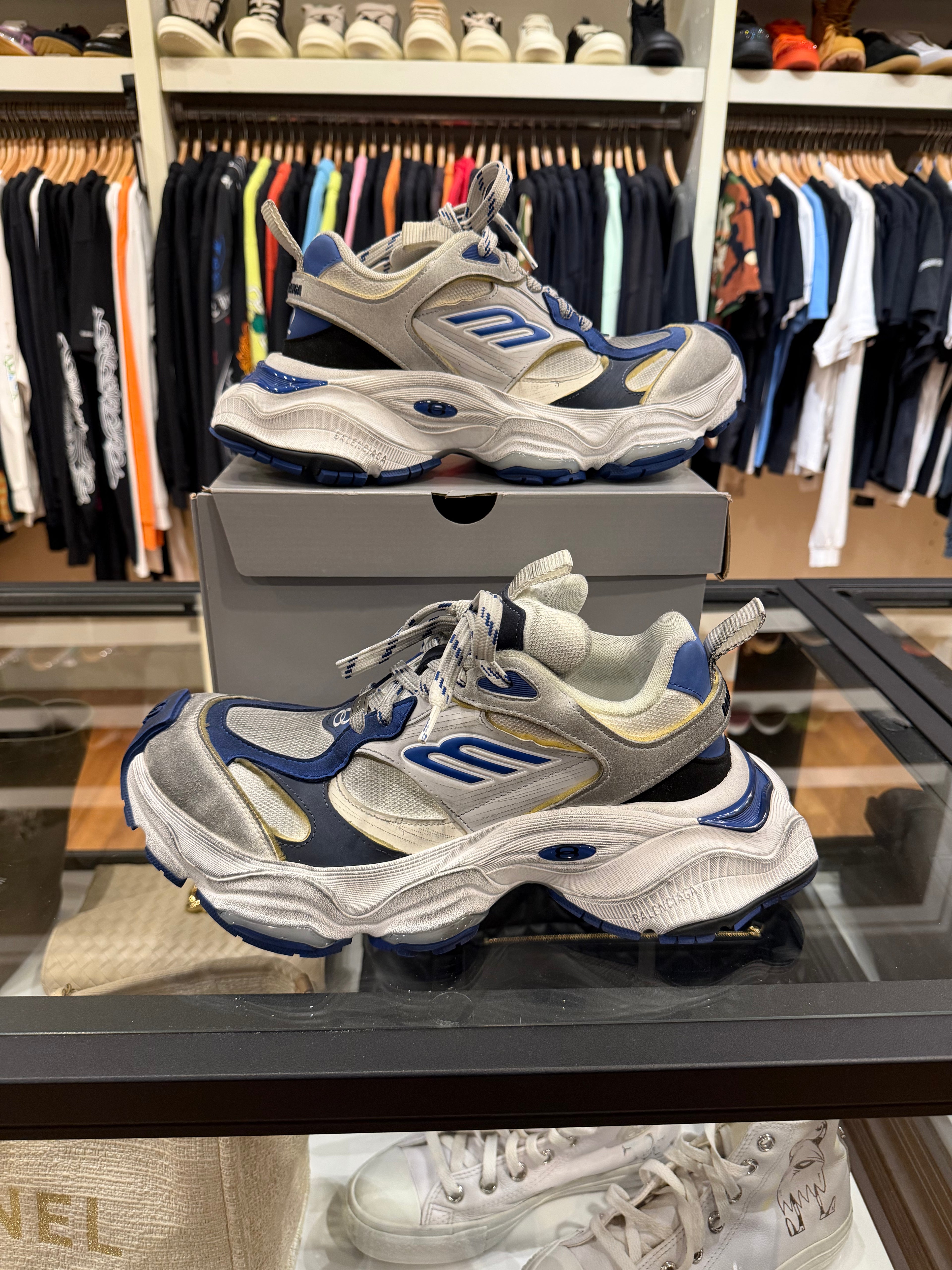 Balenciaga Cargo Sneakers Blue/Grey