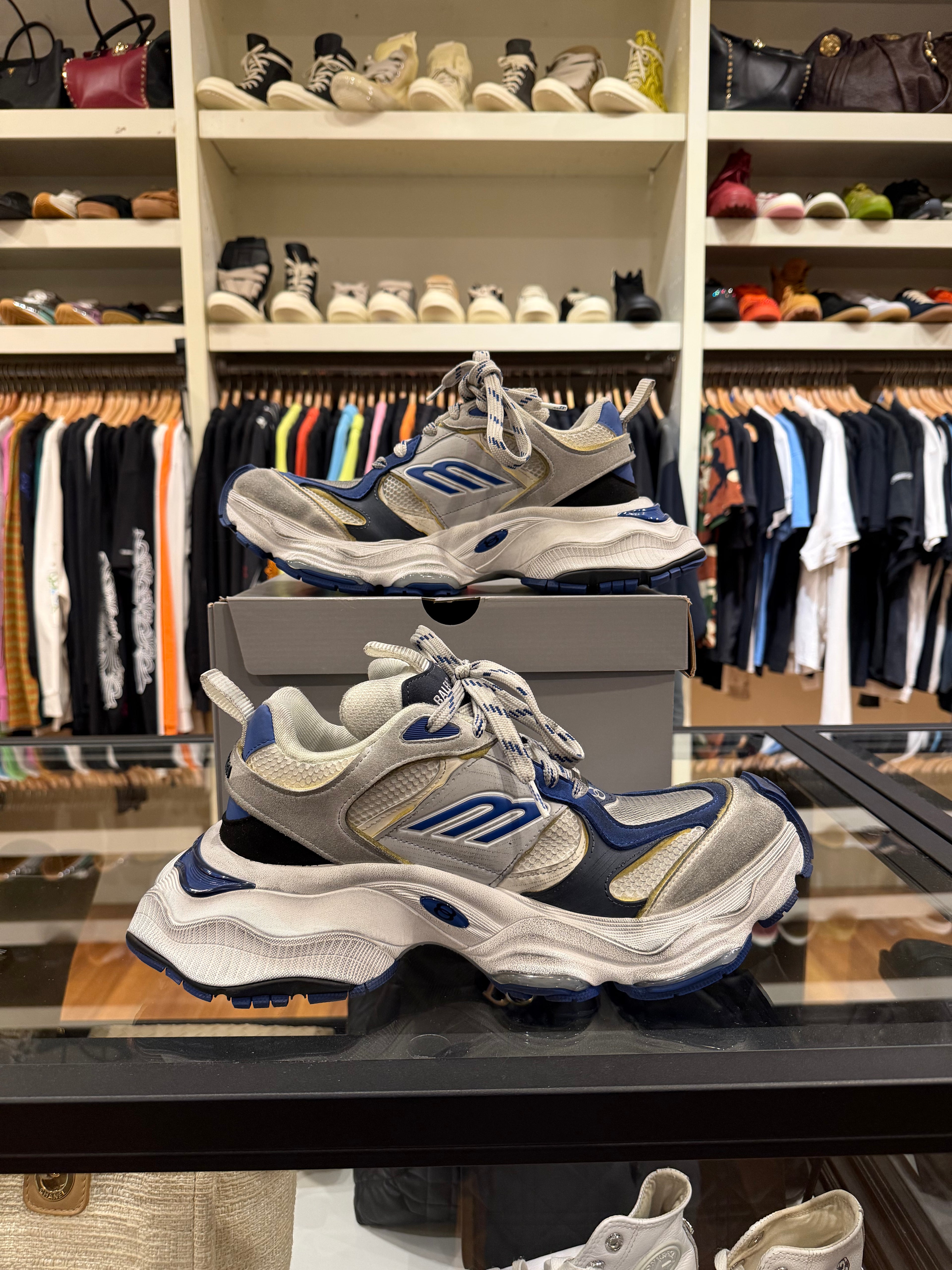 Balenciaga Cargo Sneakers Blue/Grey