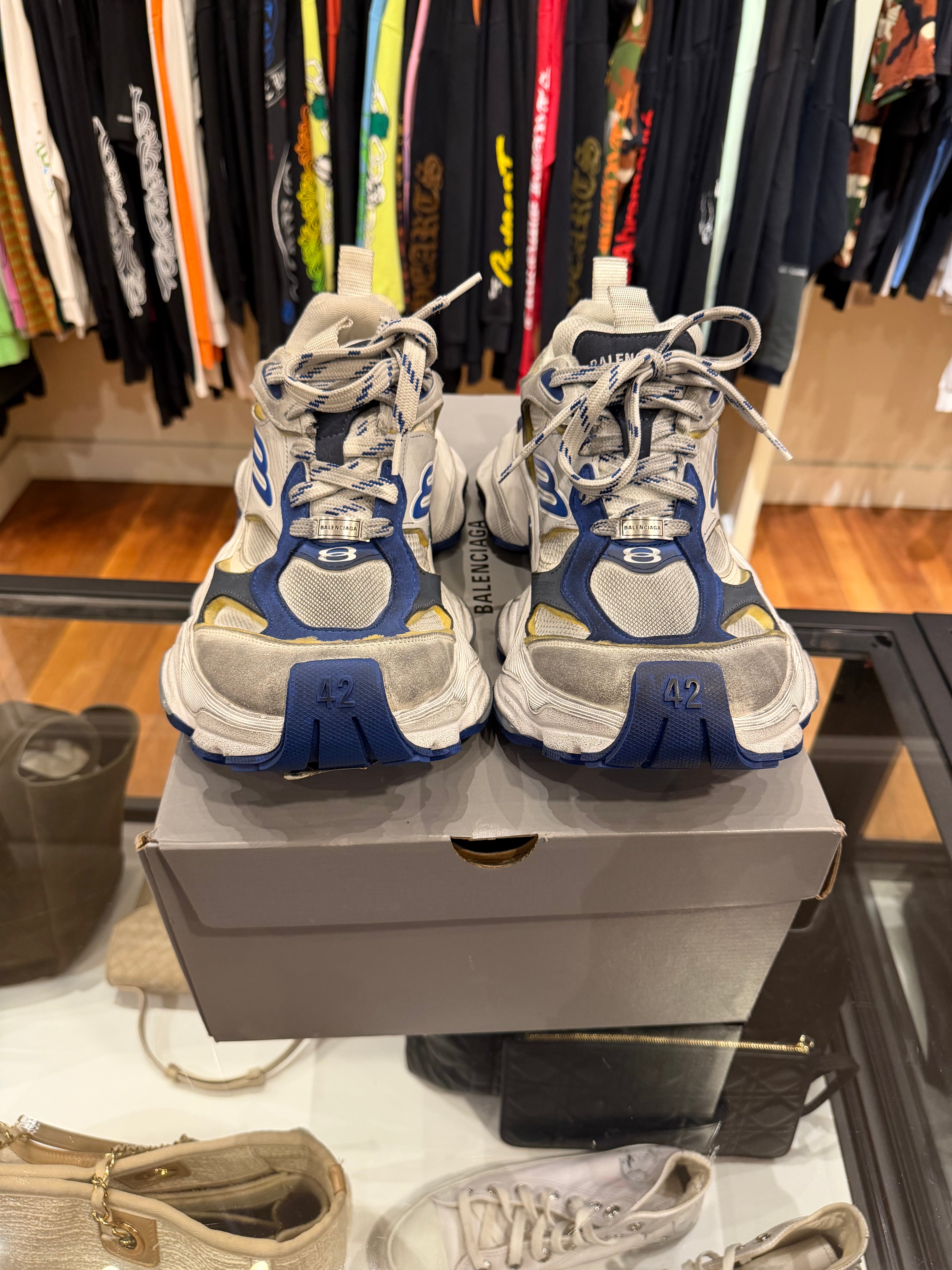 Balenciaga Cargo Sneakers Blue/Grey