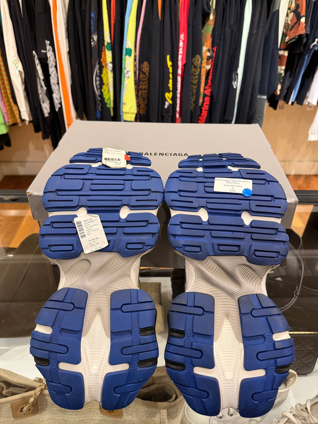 Balenciaga Cargo Sneakers Blue/Grey