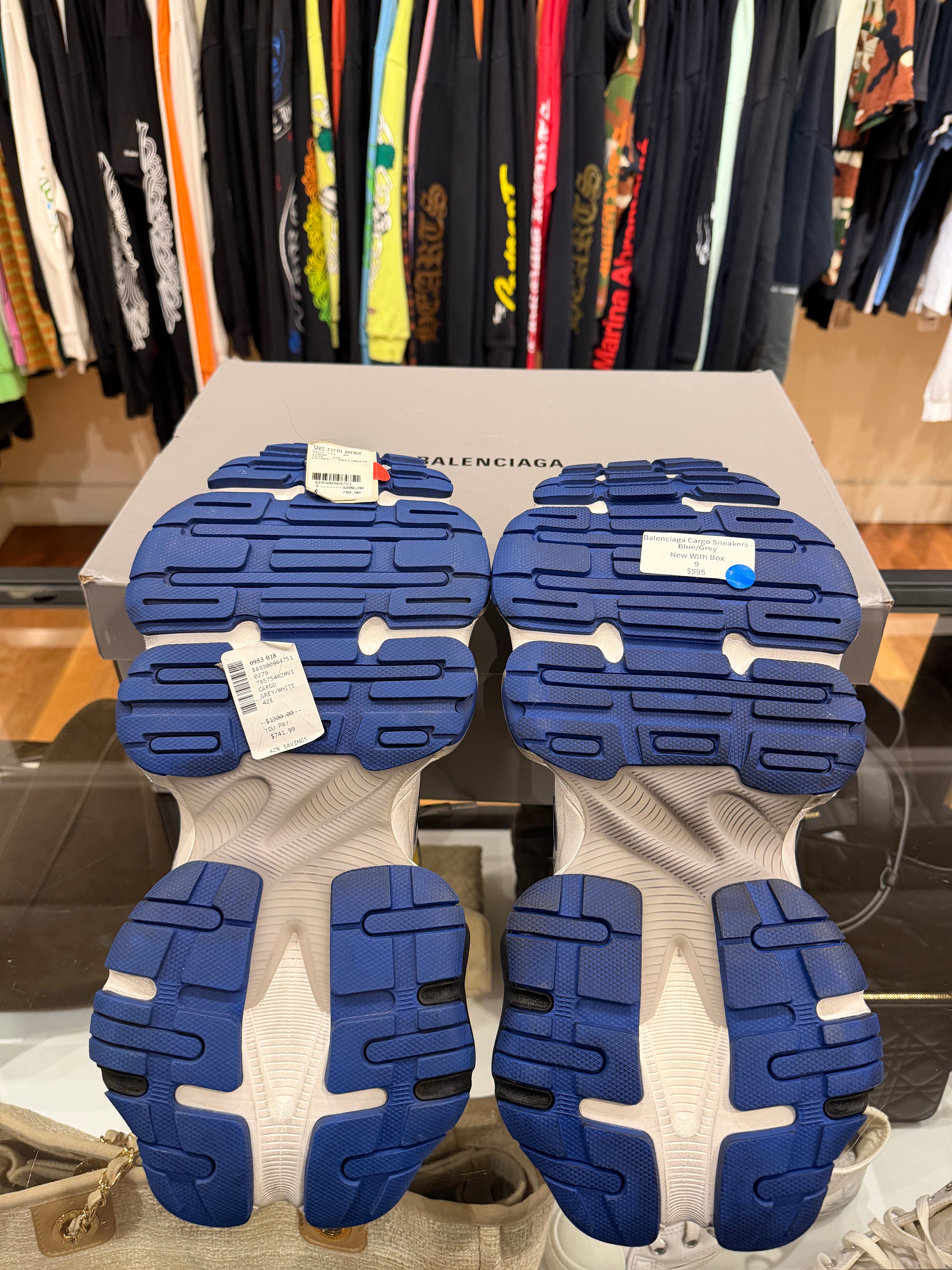Balenciaga Cargo Sneakers Blue/Grey