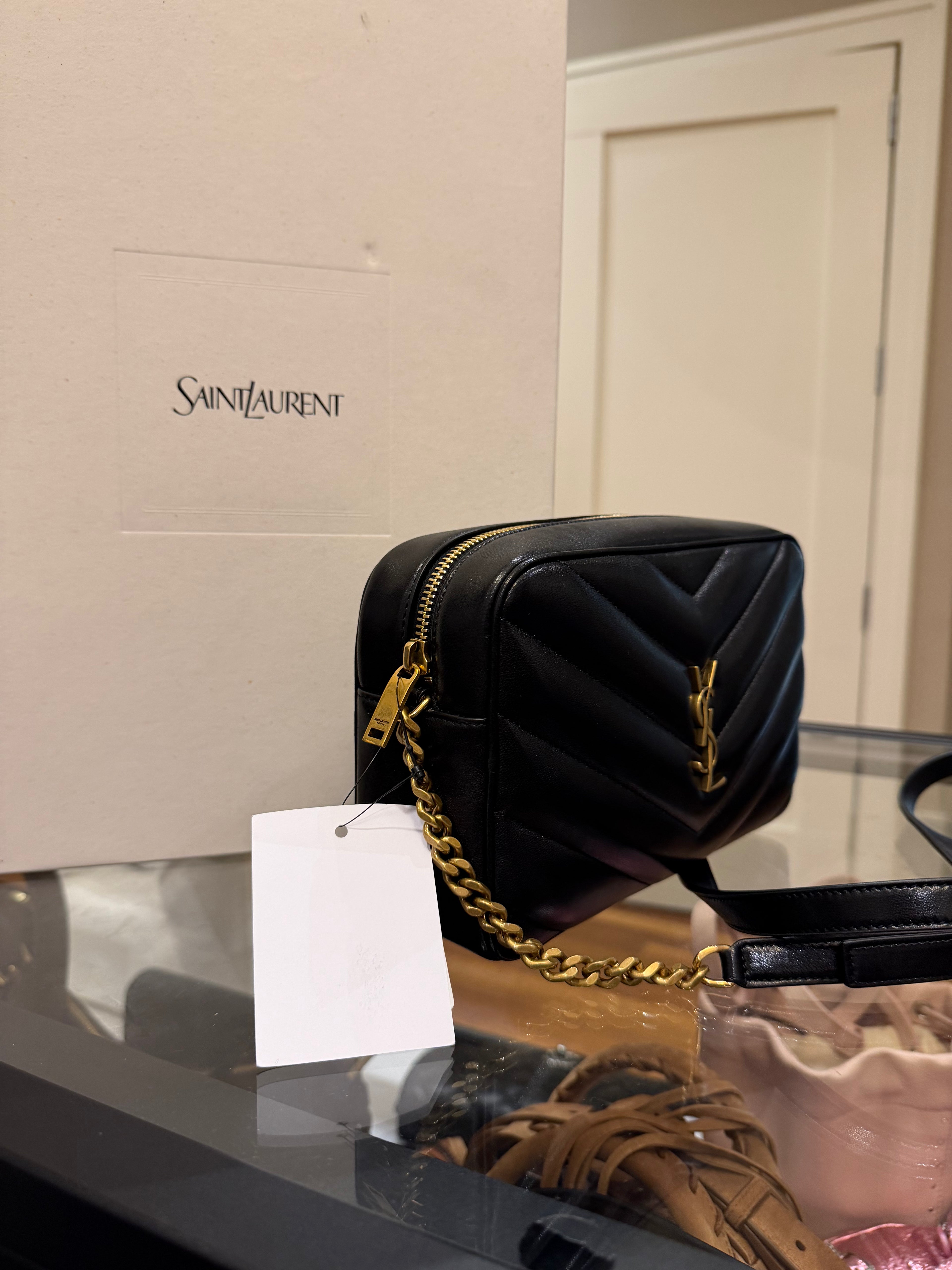Saint Laurent LouLou Chevron Quilted Crossbody Bag