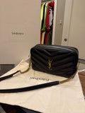 Saint Laurent LouLou Chevron Quilted Crossbody Bag