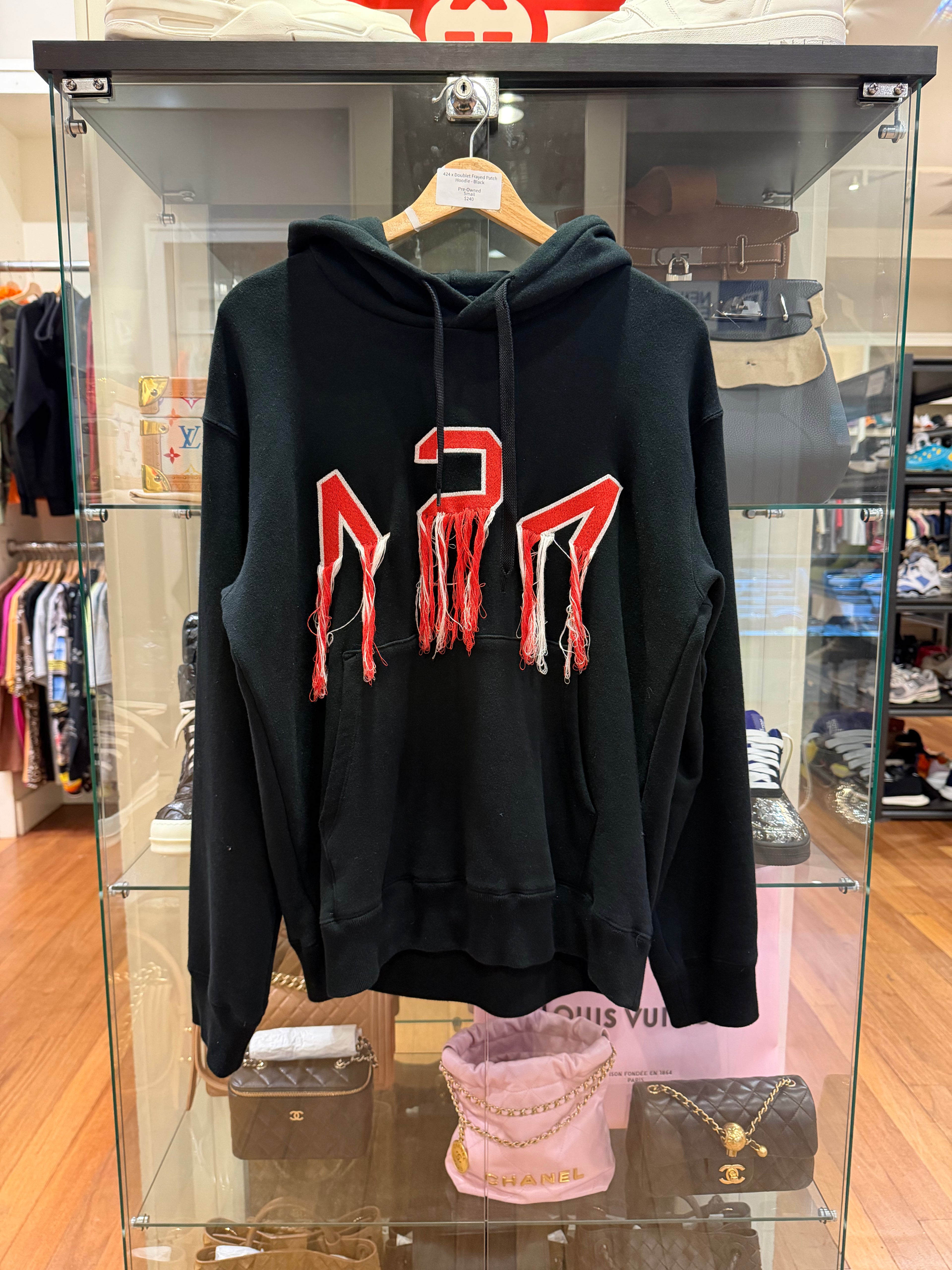 424 x Doublet Frayed Patch
Hoodie - Black