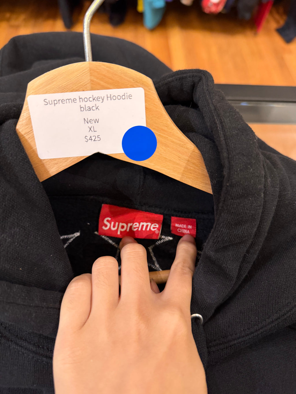 Supreme hockey Hoodie black