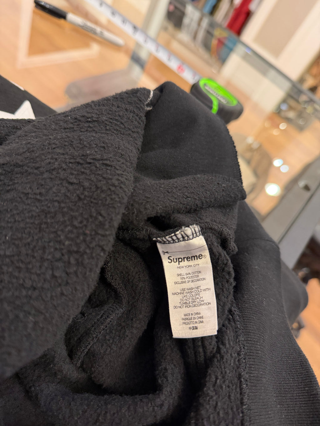 Supreme hockey Hoodie black