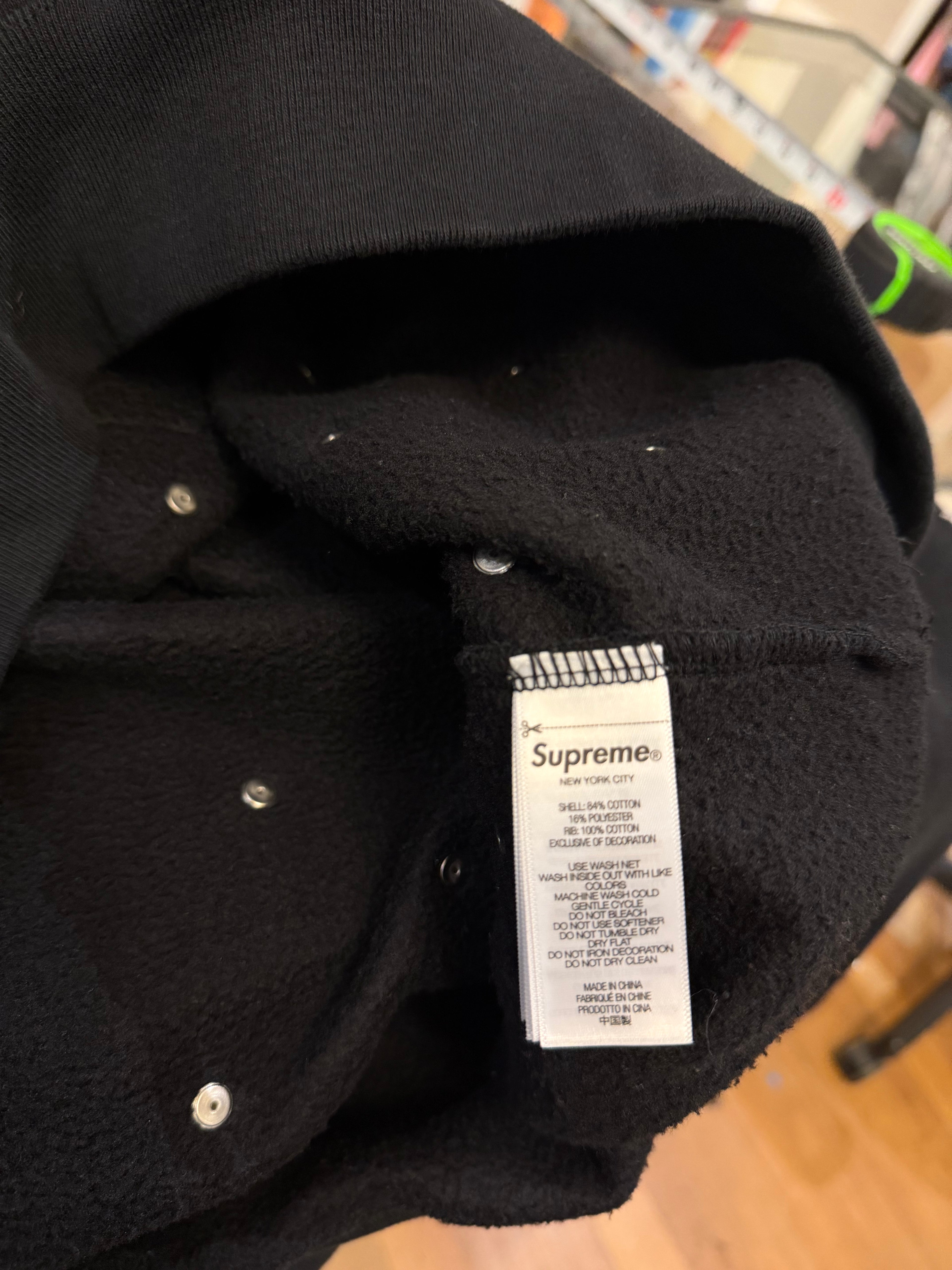 Supreme Stars Studded
Hoodie - Black