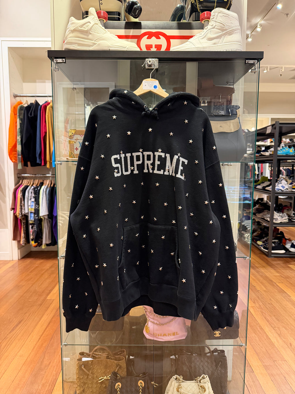 Supreme Stars Studded
Hoodie - Black