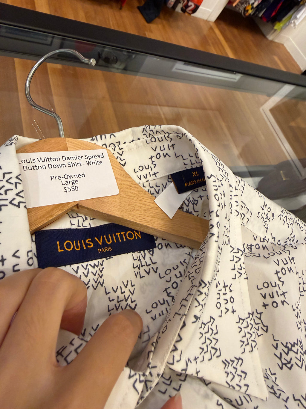 Louis Vuitton Damier Spread
Button Down Shirt - White