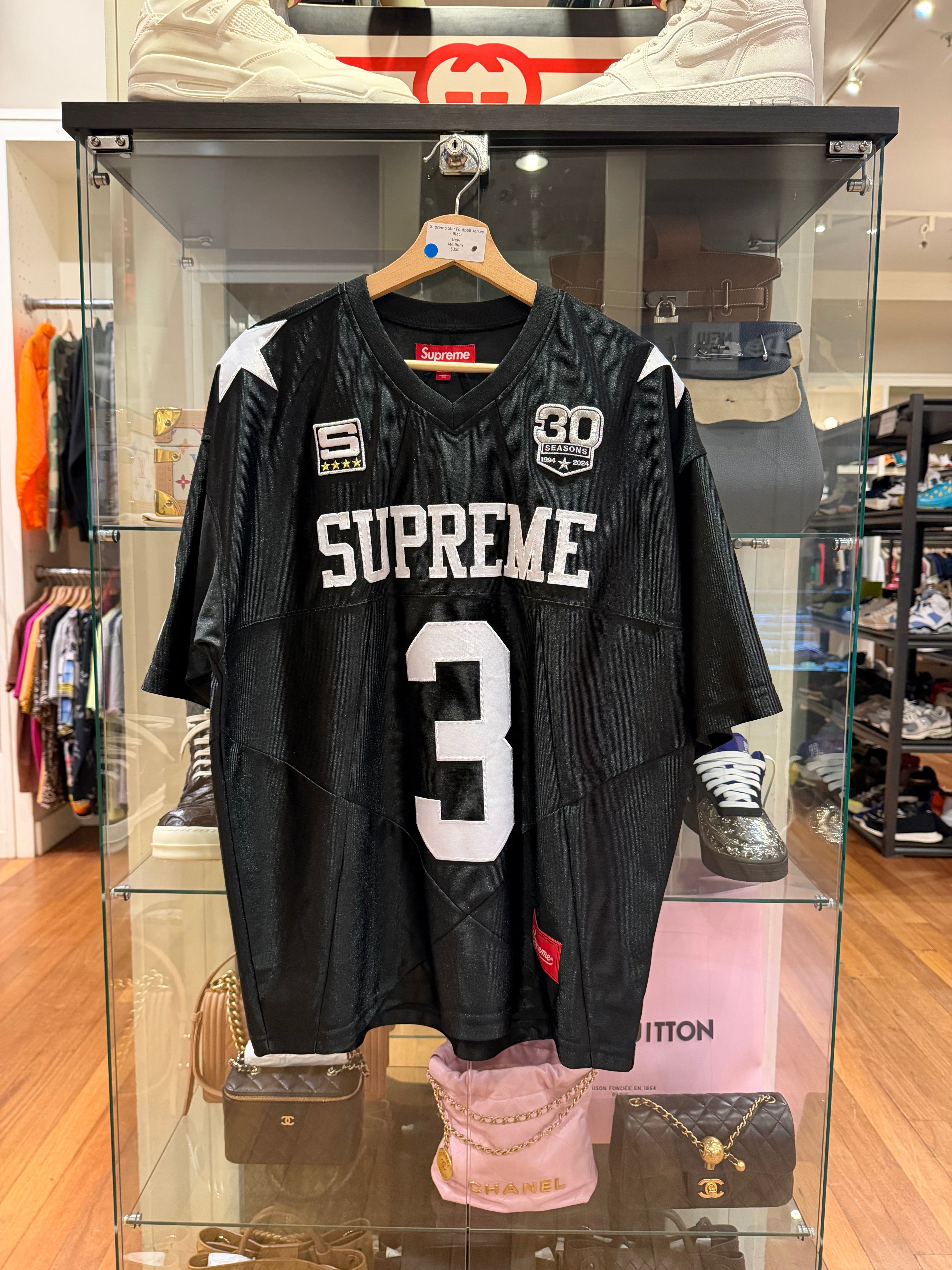 Supreme Star Football Jersey
- Black