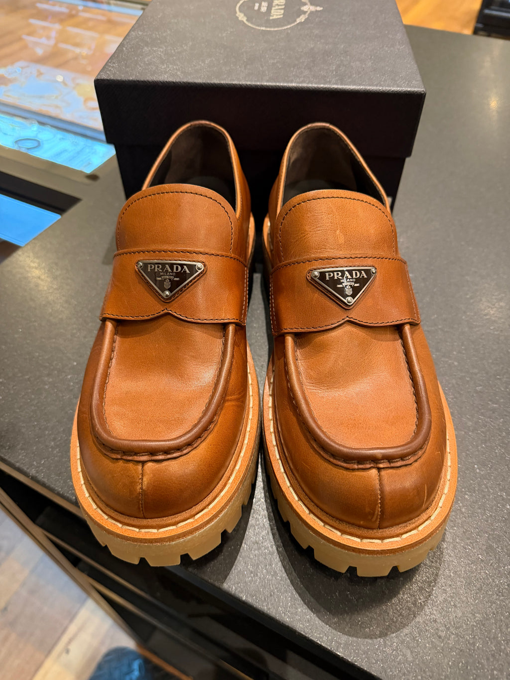 Prada Leather Loafers