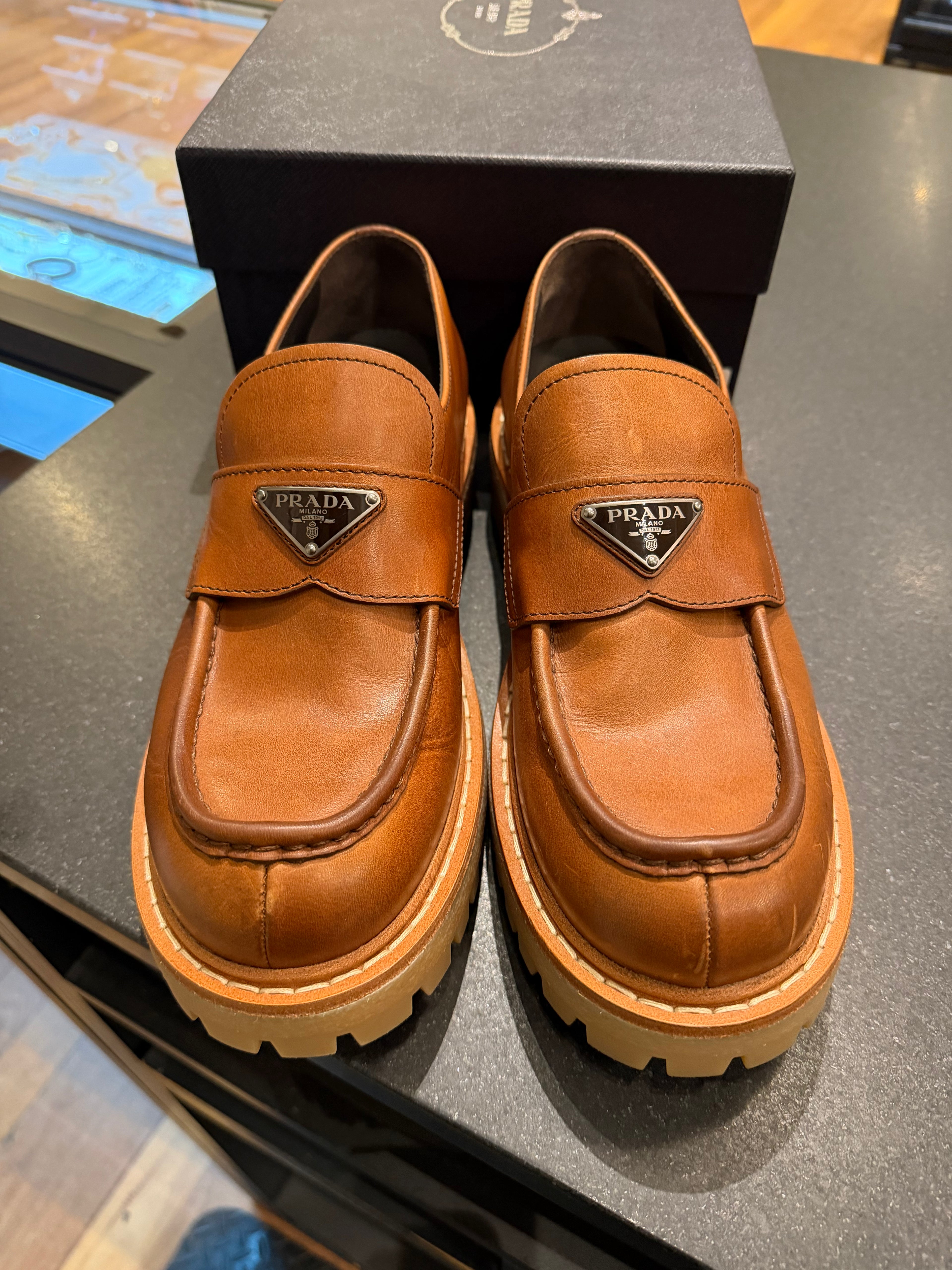 Prada Leather Loafers