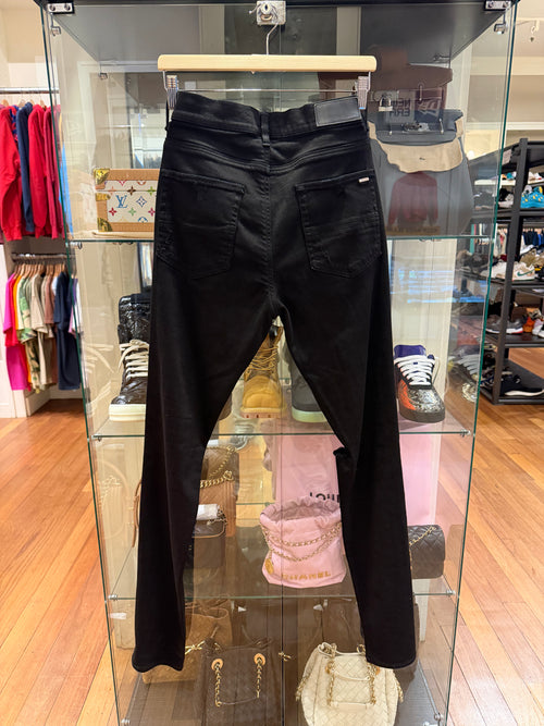 Amiri Thrashed Denim Jeans Black