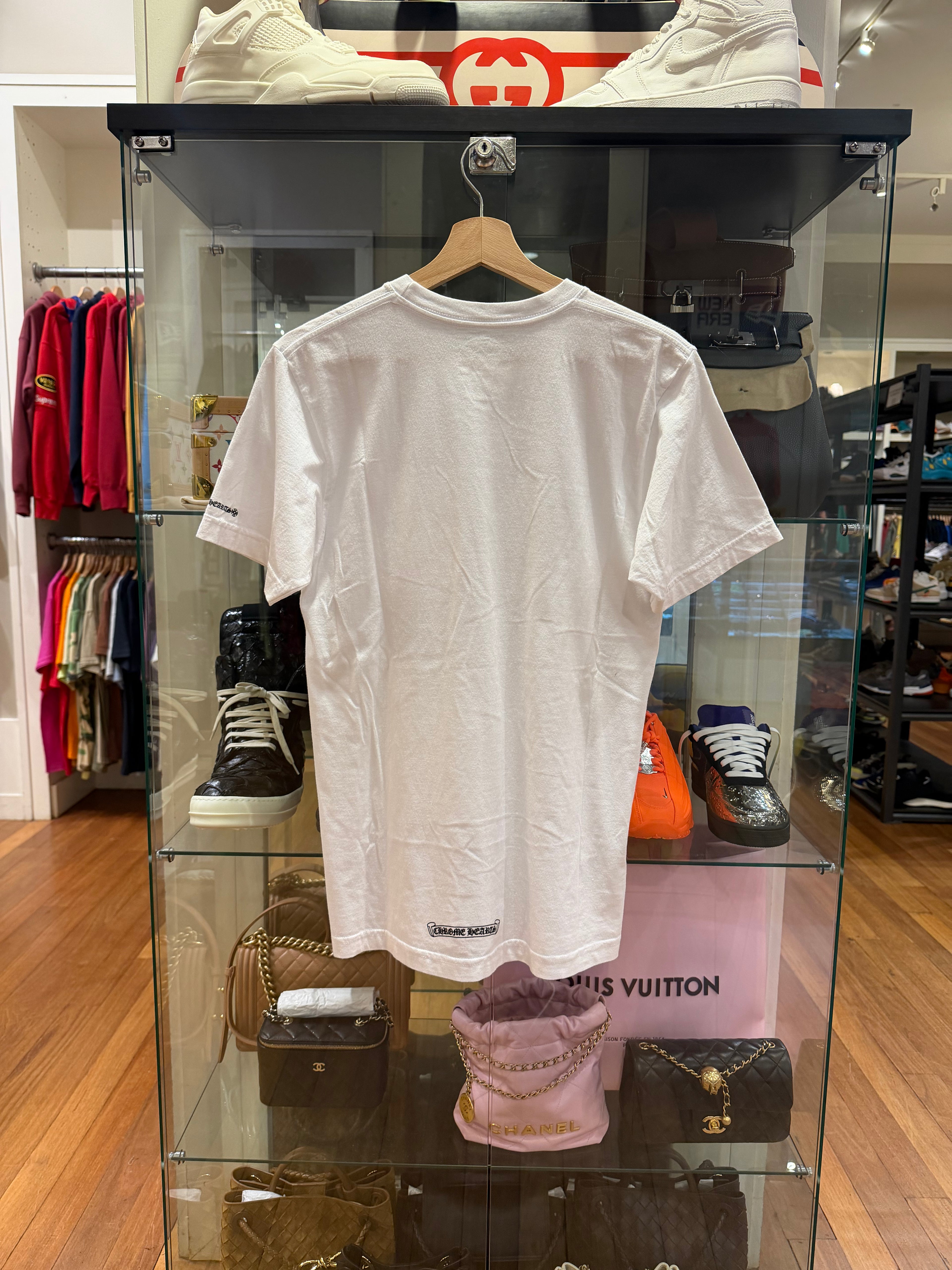 Chrome Hearts Black Neck
Print Tee - White