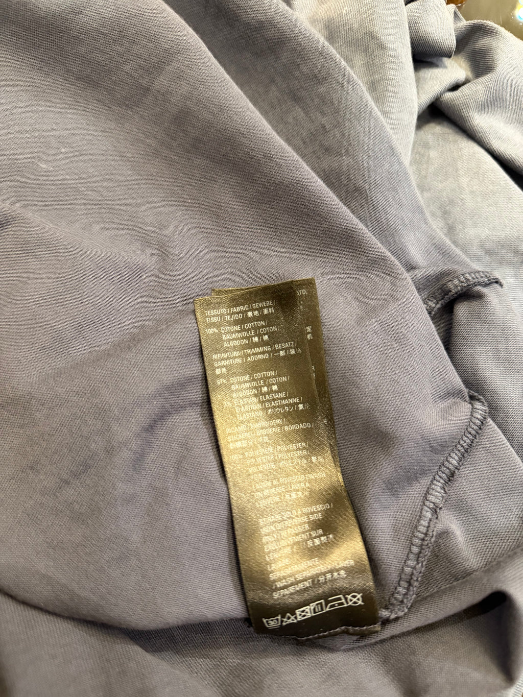 Balenciaga Utility Logo Tee -
Navy