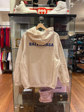 Balenciaga Logo Hoodie -
Cream/Blue