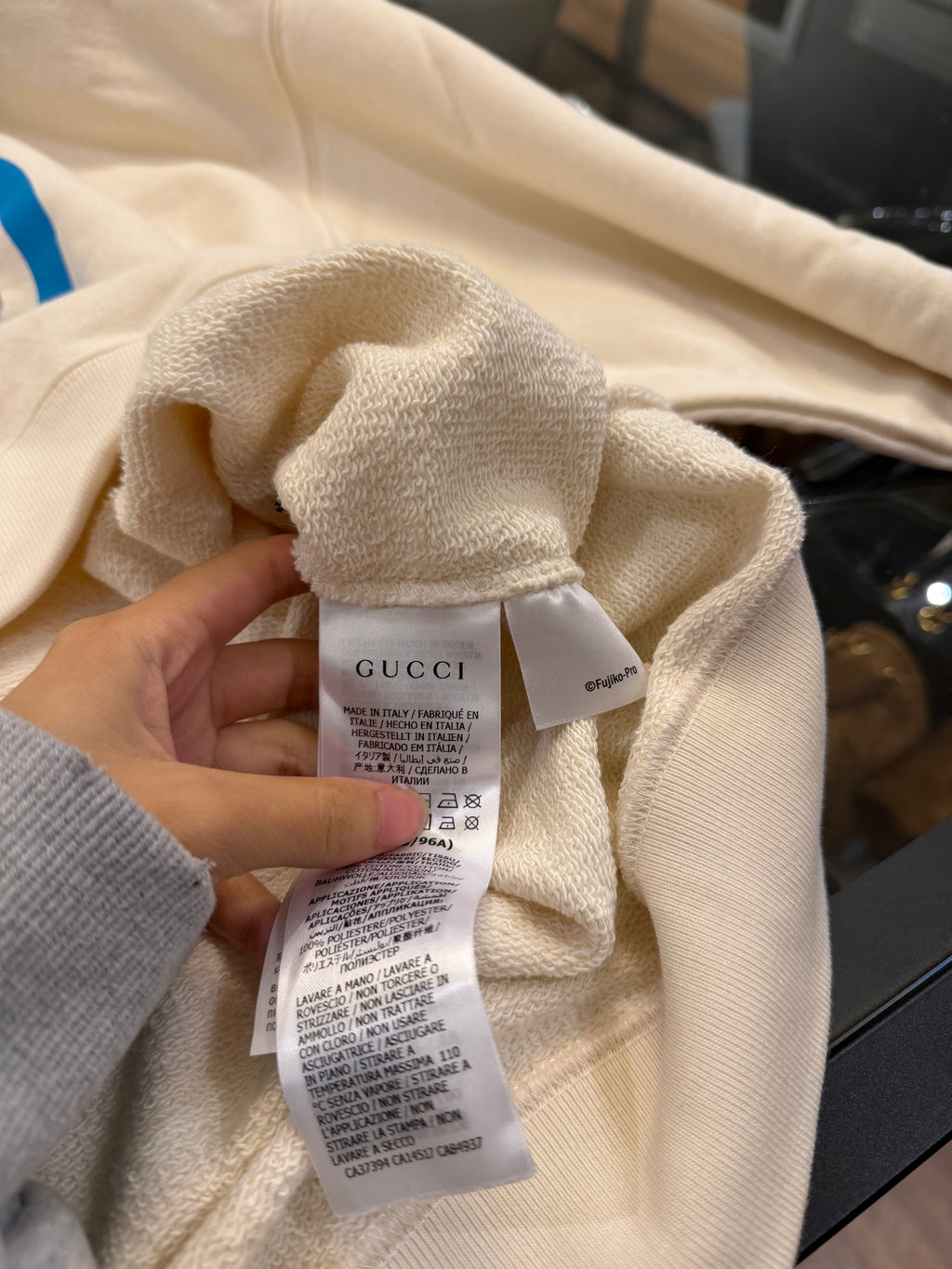 Gucci x Doraemon Hoodie -
Cream/Blue