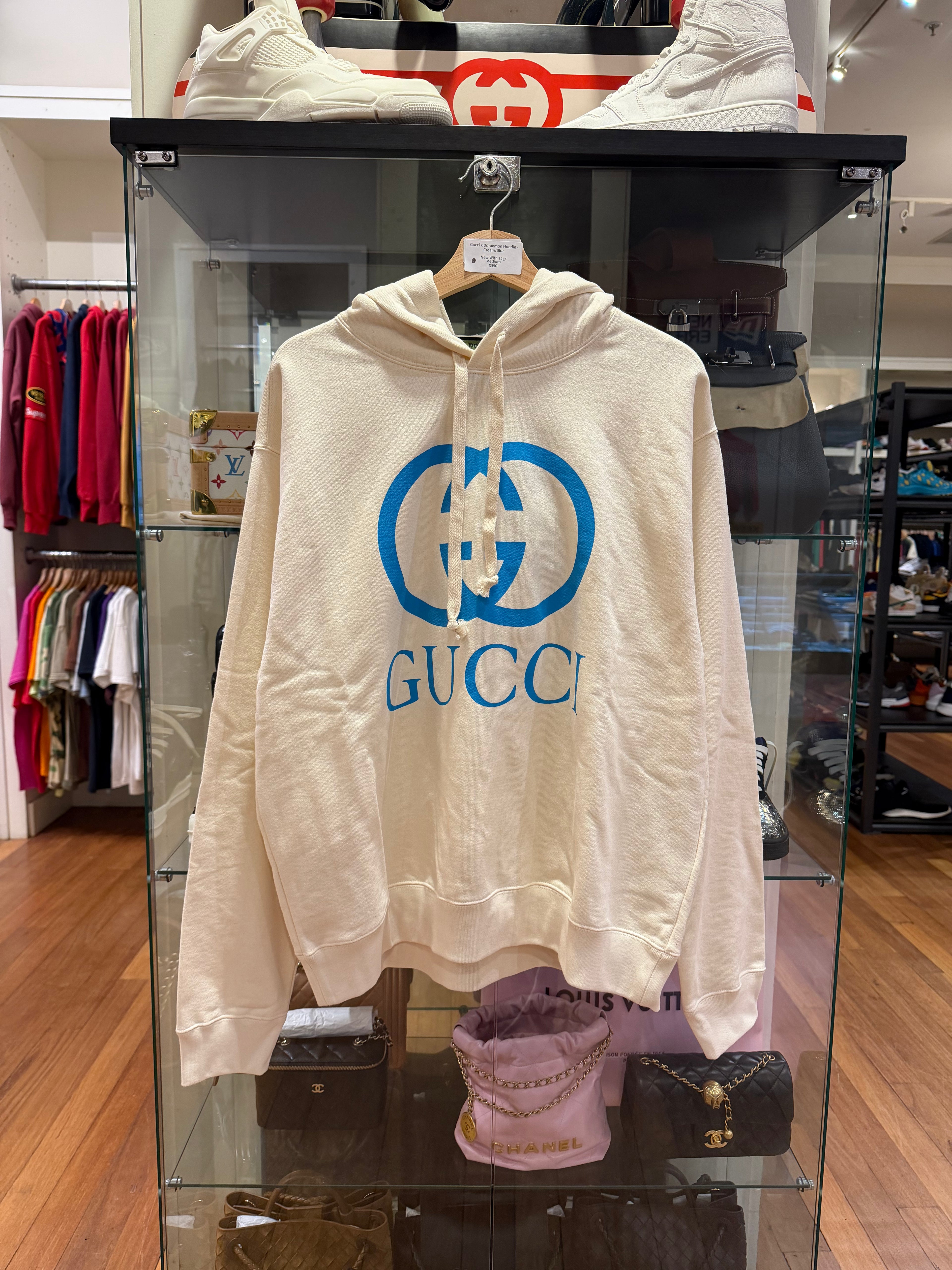 Gucci x Doraemon Hoodie -
Cream/Blue