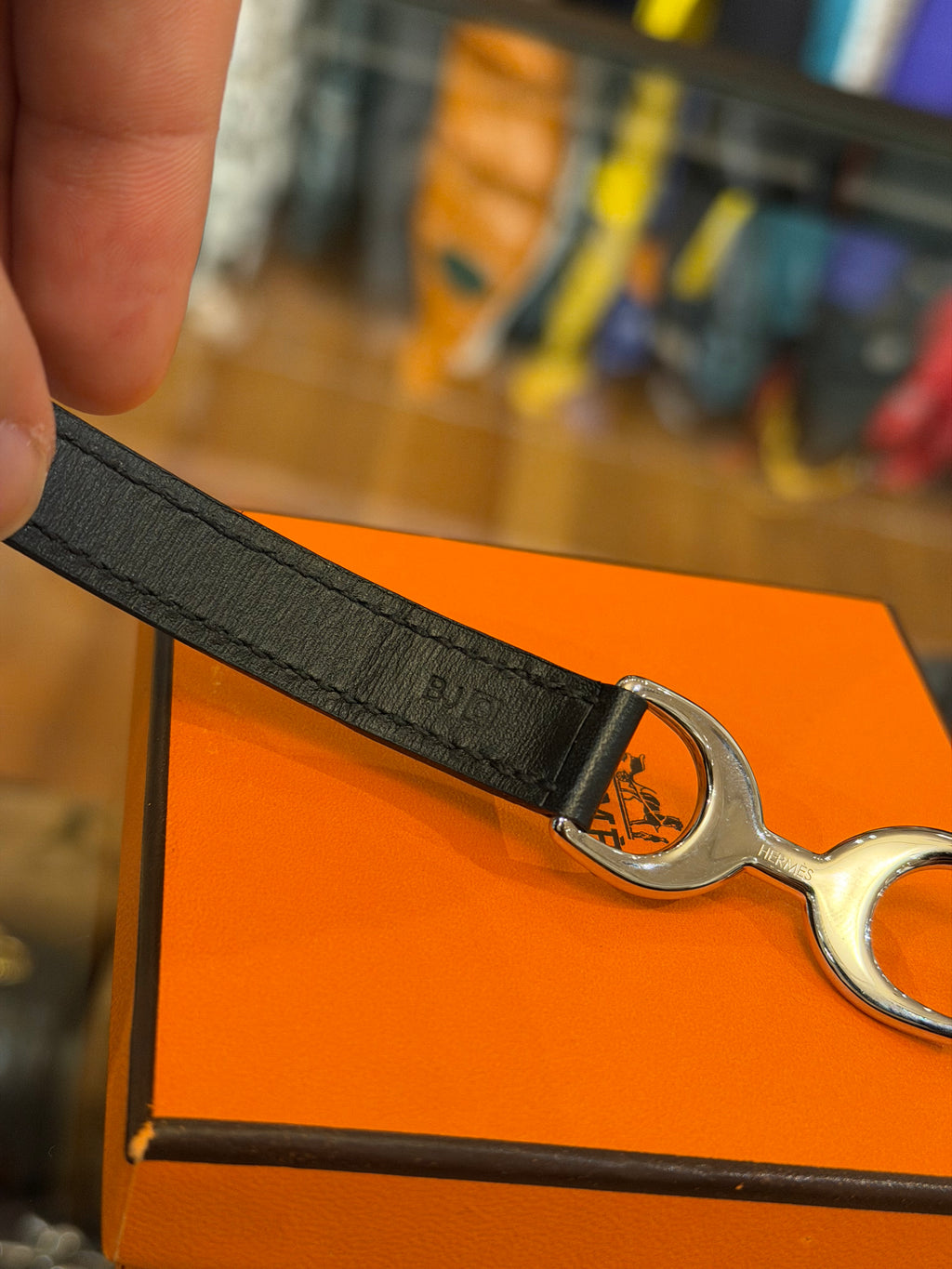 Hermes Dandy Double Tour Wrap Bracelet - Black