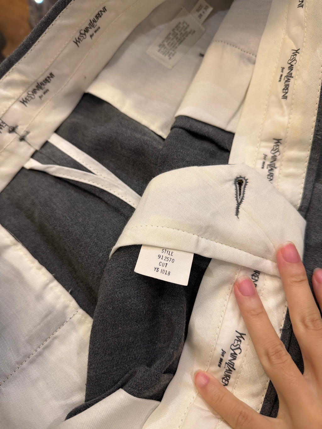 Yves Saint Laurent Dress
Pants - Grey