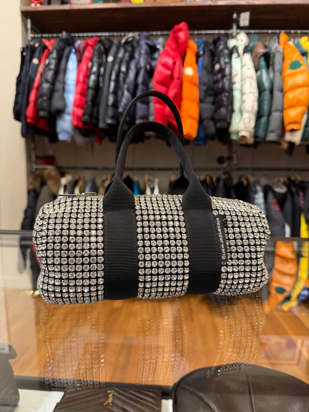 Alexander Wang Cruiser Mini Crystal Duffle Bag