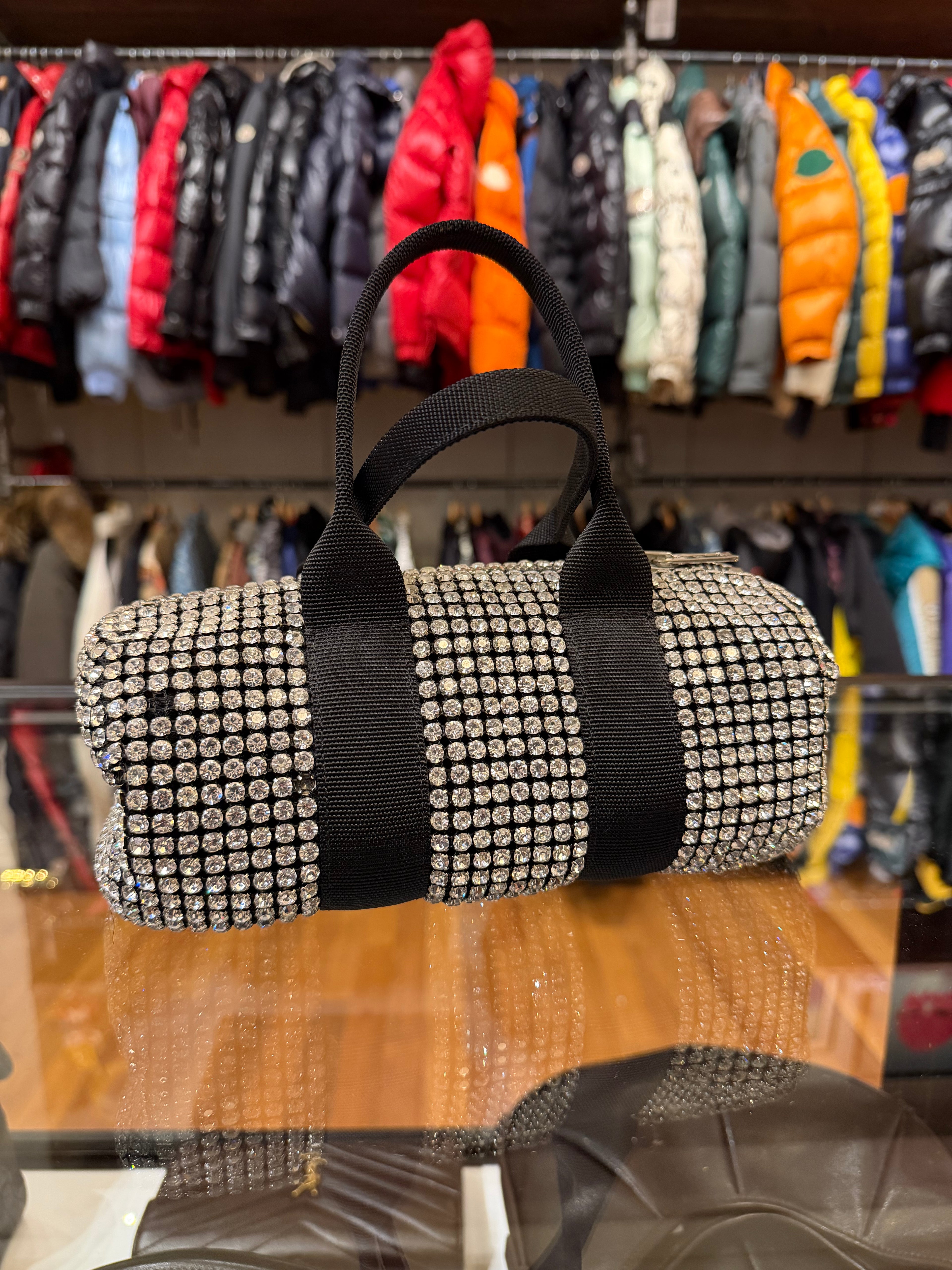 Alexander Wang Cruiser Mini Crystal Duffle Bag