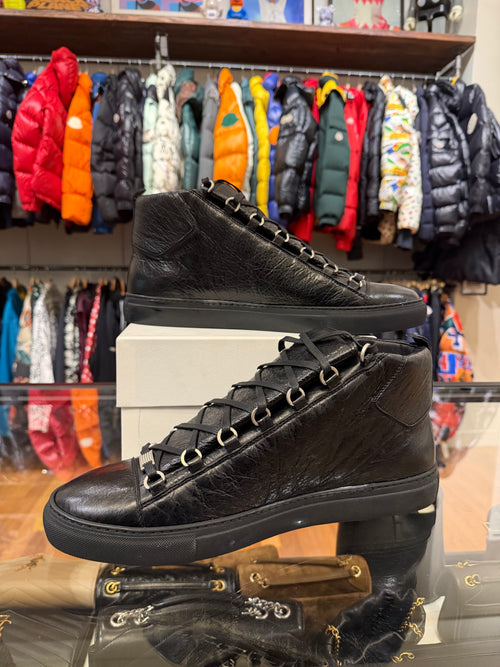Balenciaga Arena High Top Leather Sneaker