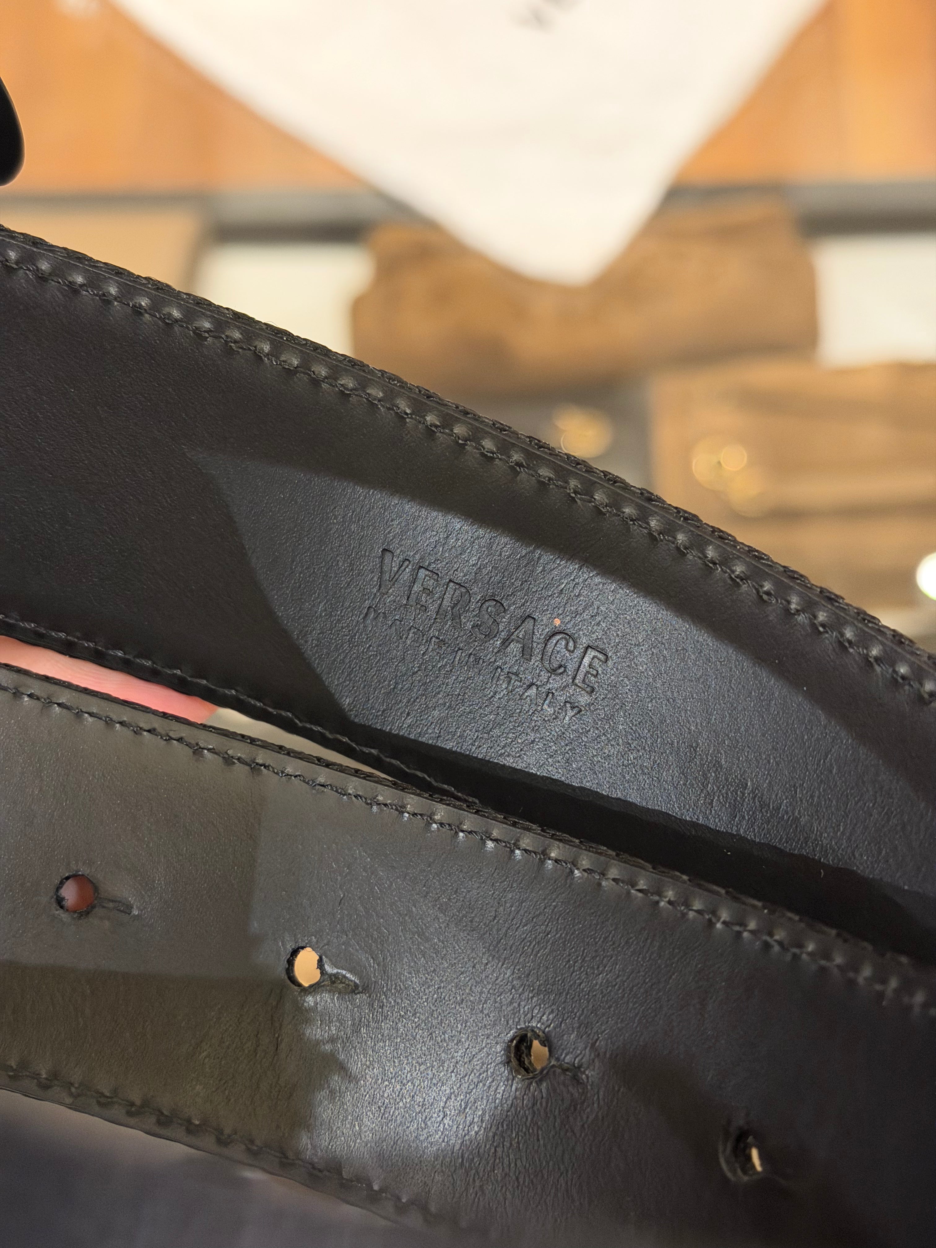 Versace Grecca Medusa Webbing Belt