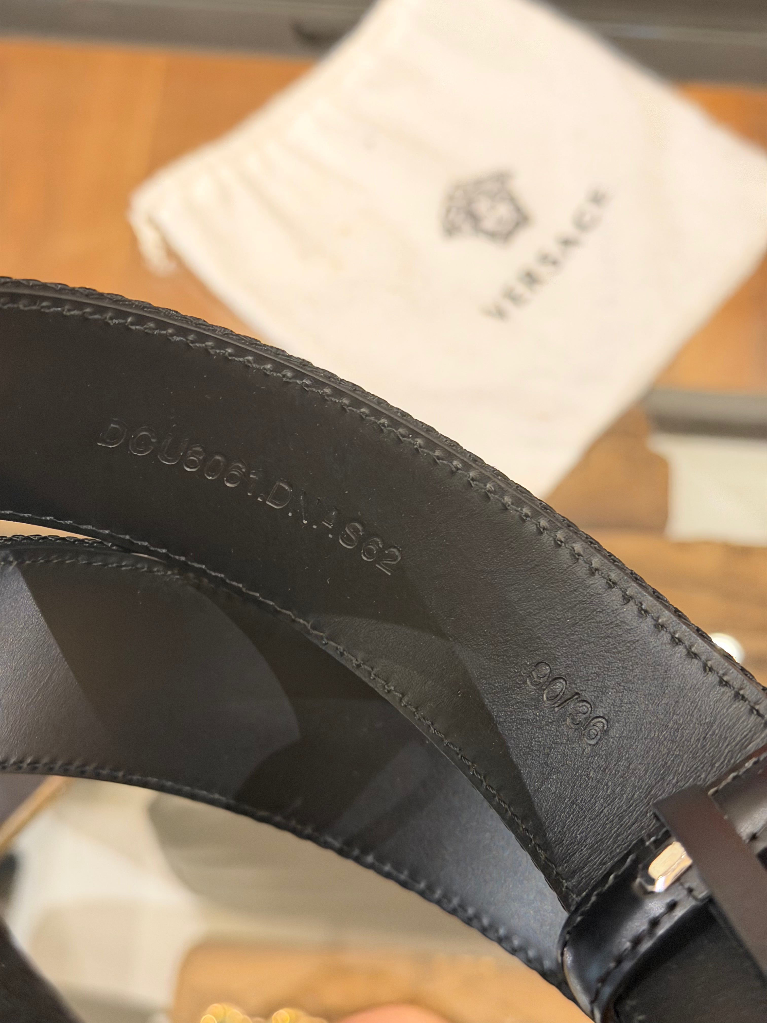Versace Grecca Medusa Webbing Belt